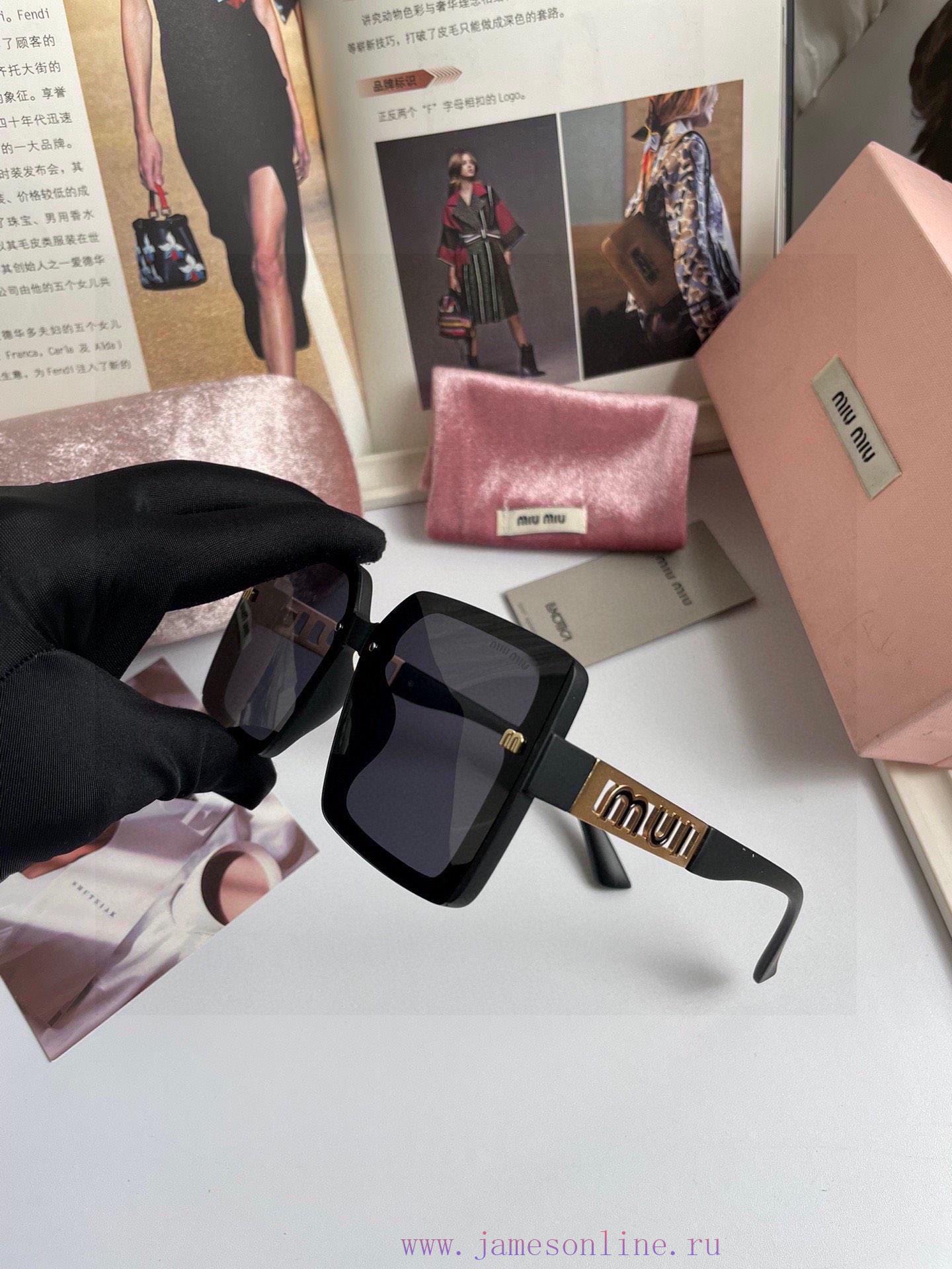 Bujucun ️ Miumiu Women's Sunglasses HD Polarized Lens ️ Great Texture Brand Fan Internet Celis1p0q1o - Image 9