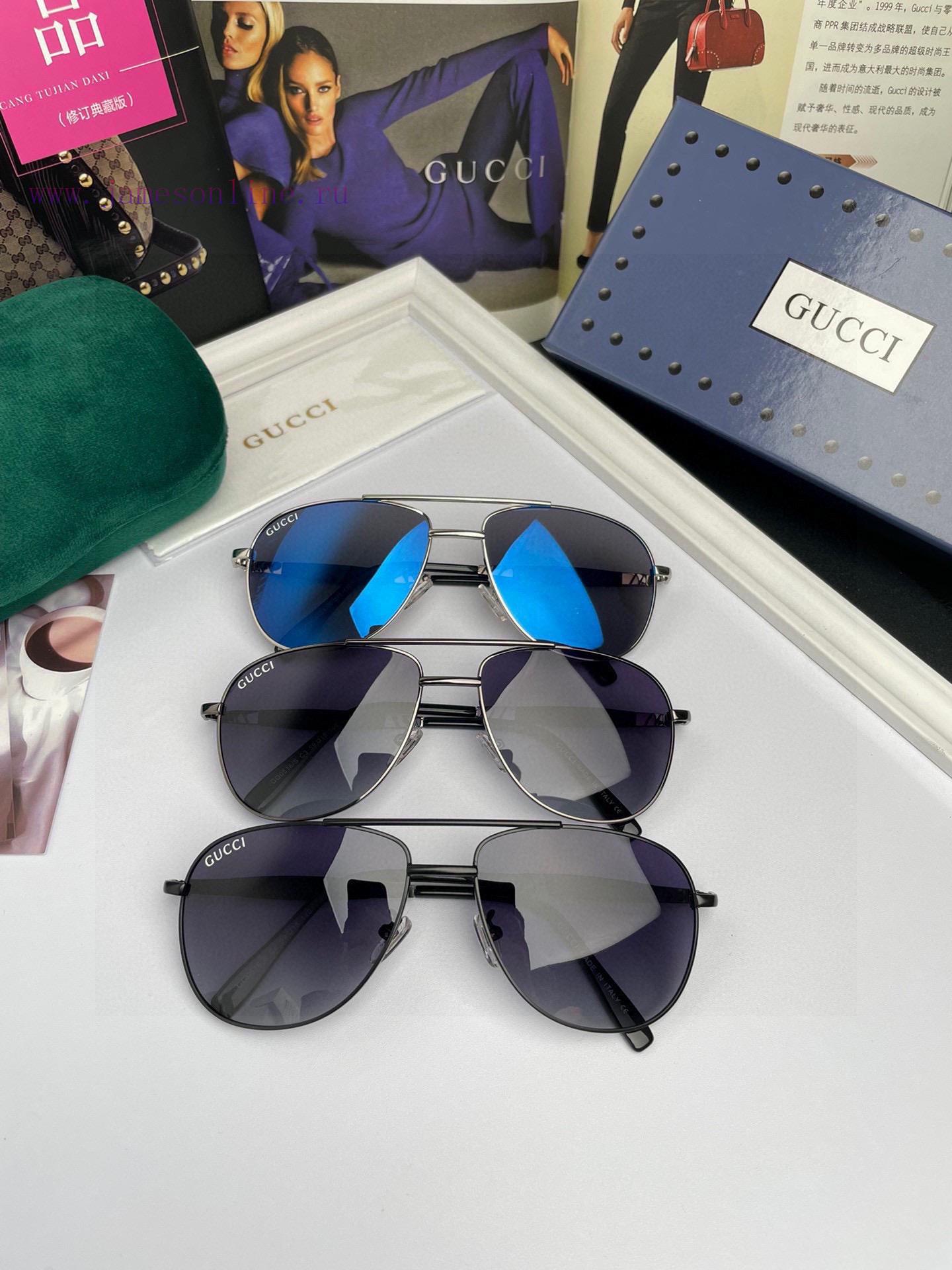 GucciGucci Original Men's and Women's Polarized Sunglasses with Metal Alloy Frame and Metal j5ot77fs - Image 10