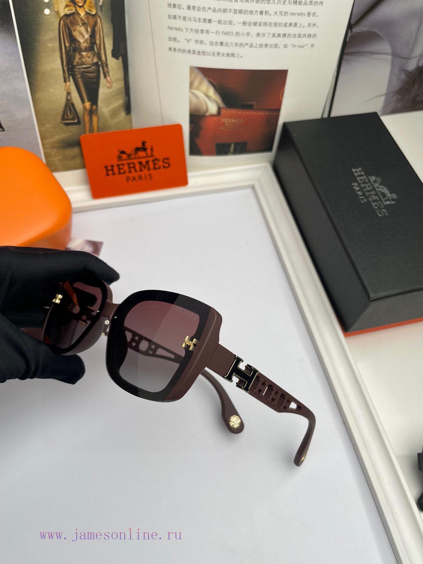 New H Hermes Women's Original Single Polarized Sunglasses TR90 Frame Imported Polaroid HD Pou0r5y2zb - Image 7