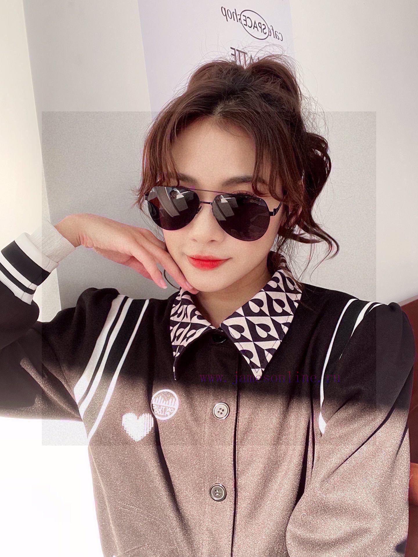 GucciGucci high-quality polarized sunglasses for both men and women, made of high-definition8g6yc8f2
