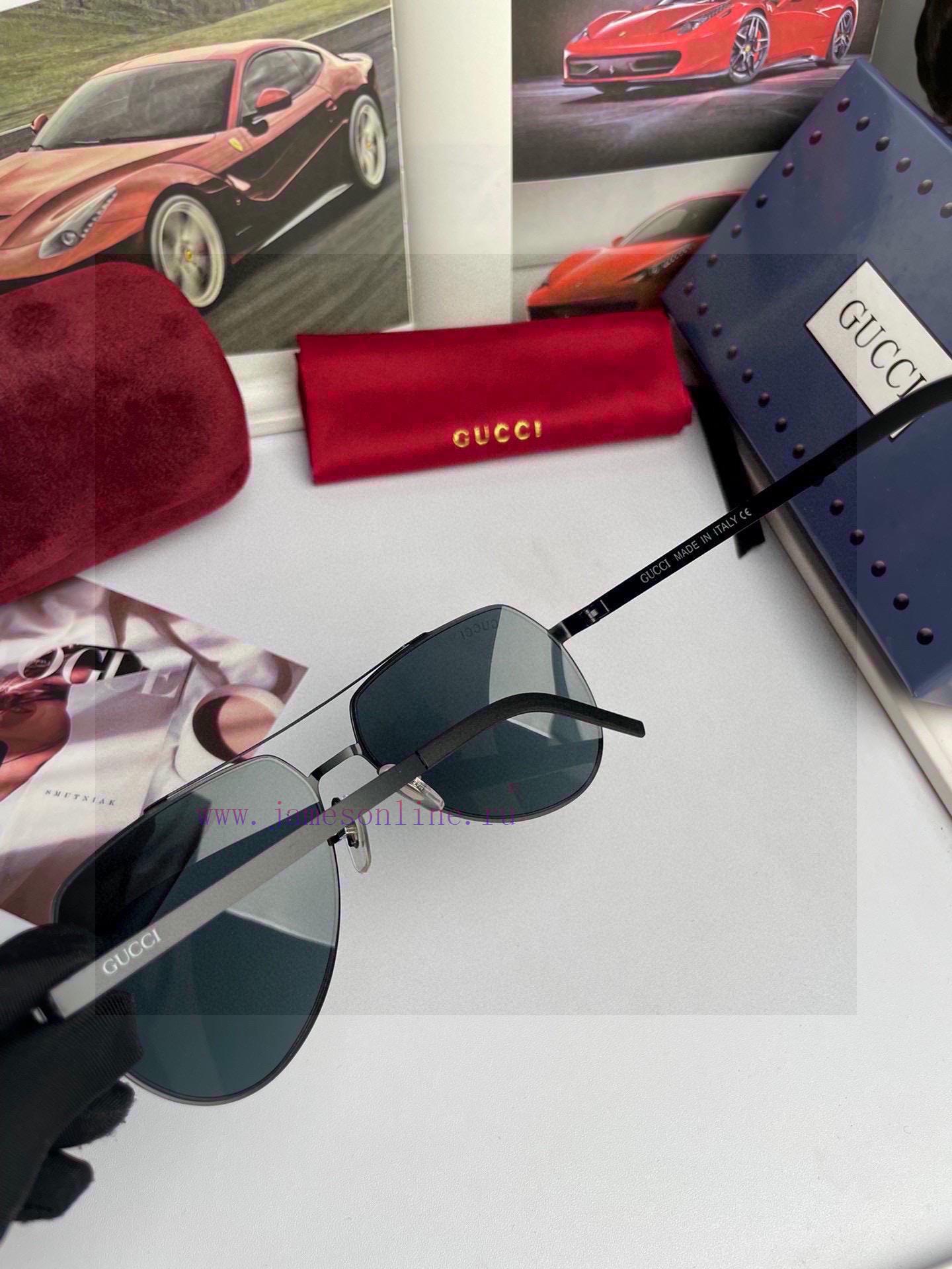 GucciGucci high-quality polarized sunglasses for both men and women, made of high-definition8g6yc8f2 - Image 8