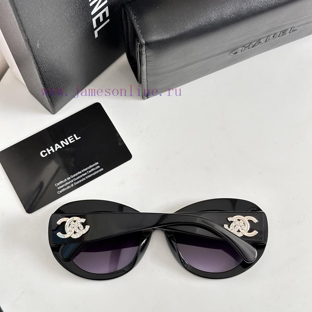 Black Silver ch5469Hot Grandma Black Super Face Retro Elegant Mirror Legs Diamond Logo Spark8qlzfsvx - Image 3
