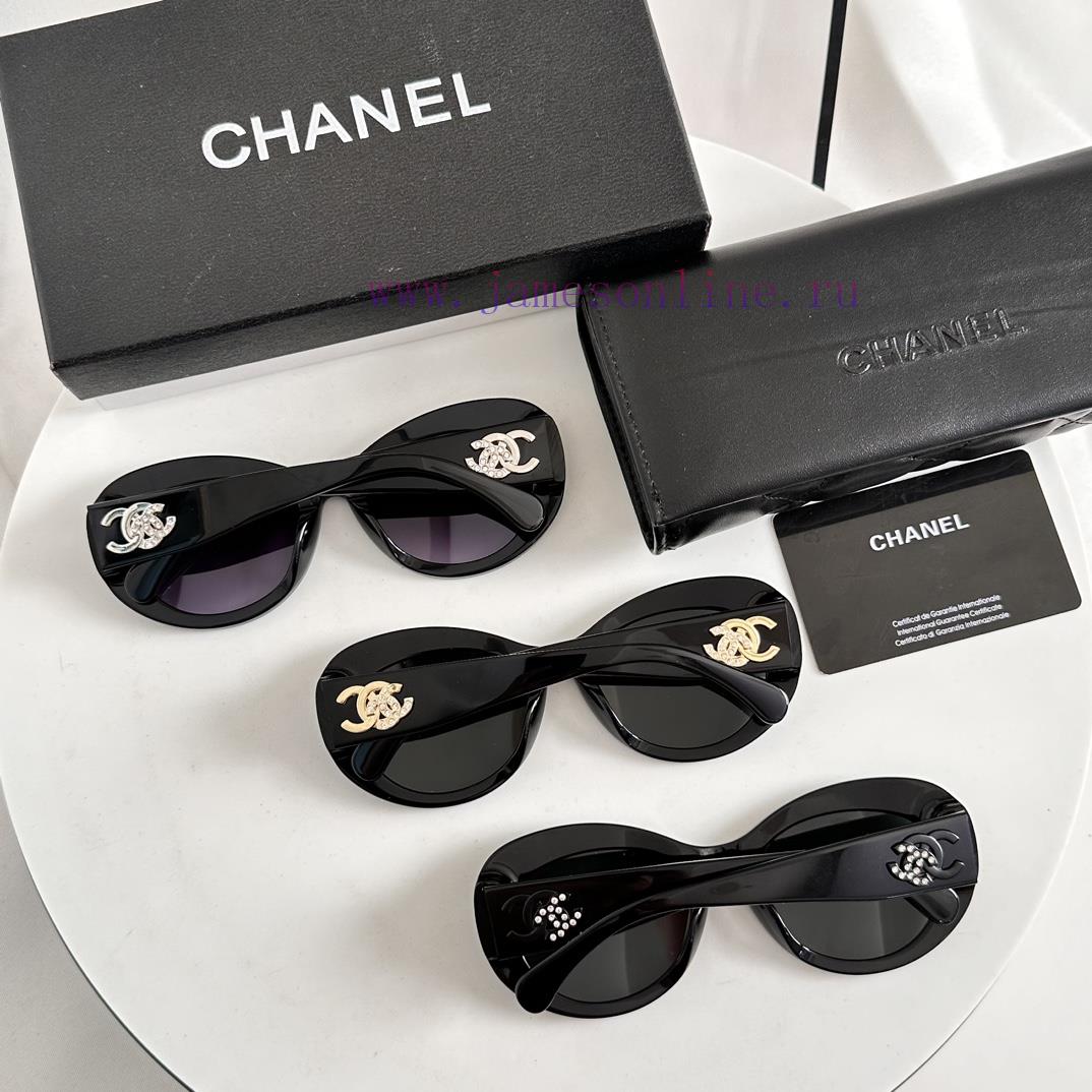 Black Silver ch5469Hot Grandma Black Super Face Retro Elegant Mirror Legs Diamond Logo Spark8qlzfsvx - Image 9