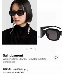 SAINT LAUREN * MODELYSL M130SIZE52 port 21-145awum2oon