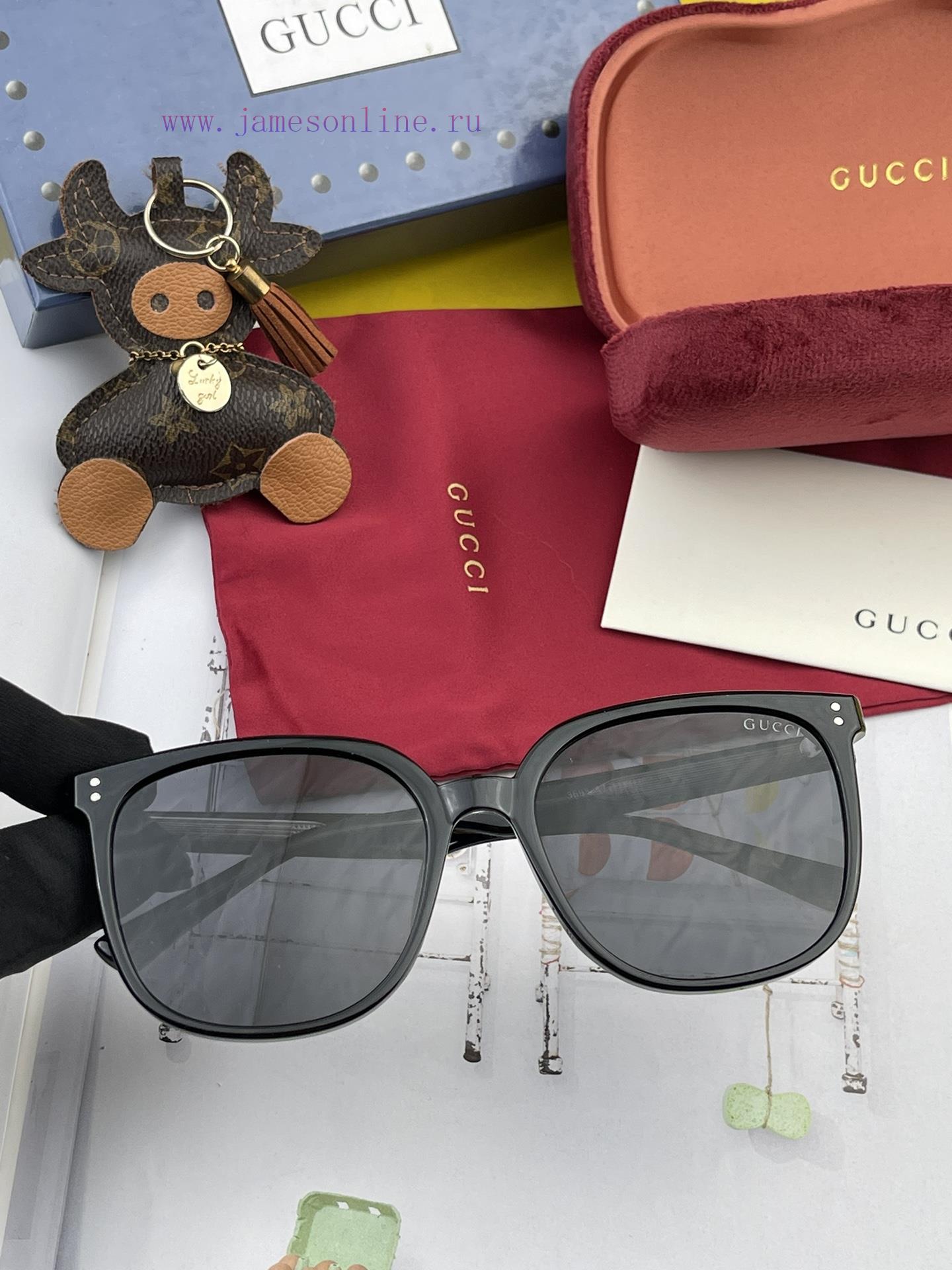 GUCCI GG Round Frame Sunglasses Perfect Quality Unique Design Suitable for Various Face Shapkjcuk8ie - Image 5