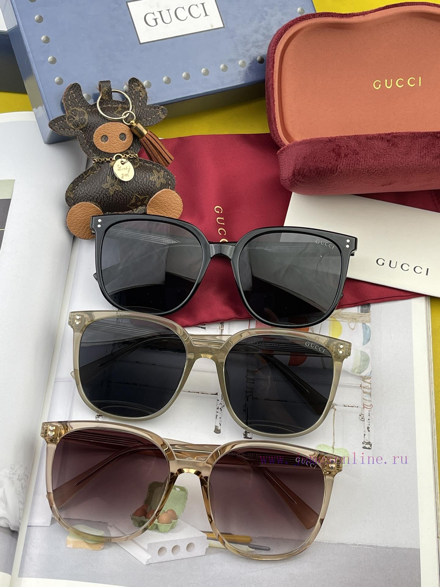 GUCCI GG Round Frame Sunglasses Perfect Quality Unique Design Suitable for Various Face Shapkjcuk8ie - Image 10