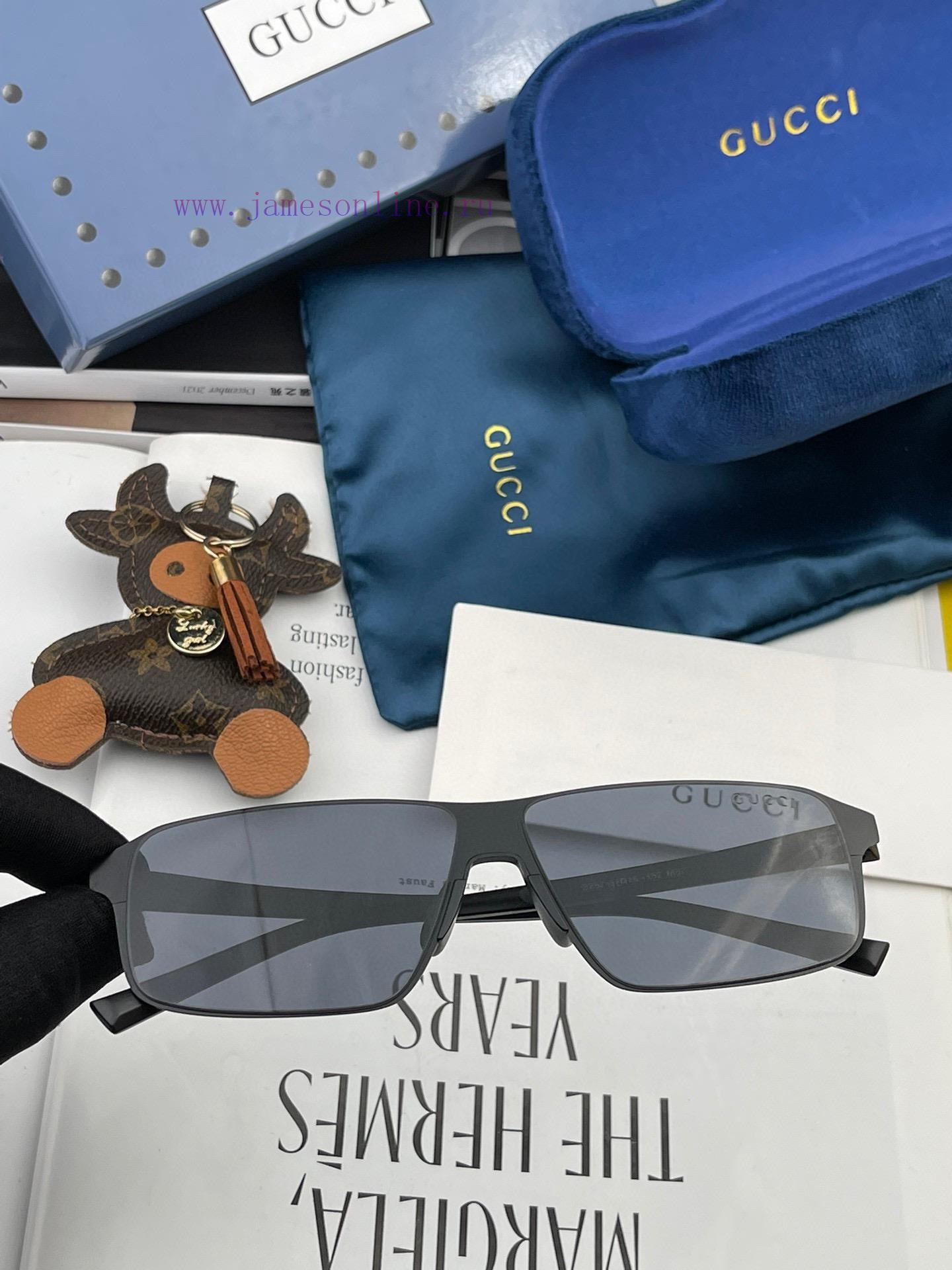 GUCCI Men's Colorful Pilot Polarized Sunglasses ️ Material HD Nylon Thickened Card Slot HD Pgt20o02i - Image 4