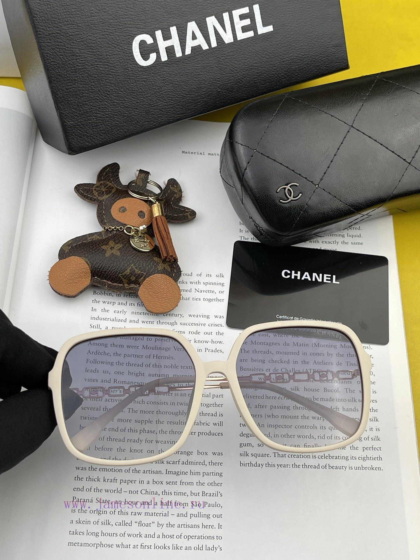 CHANEL 2024 New Trendy Popular Fashion Box Sunglasses Comfortable to Wear Internet Celebrity6yr35rqp - Image 5