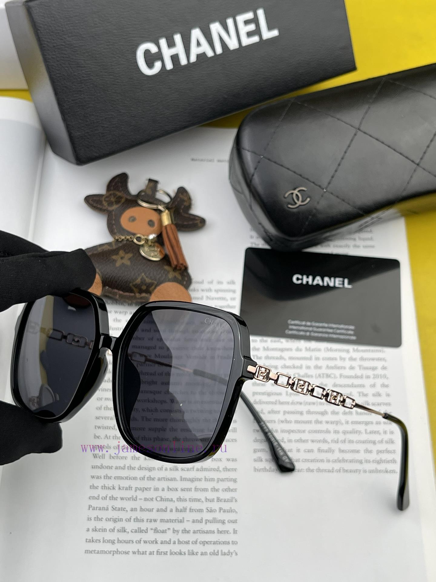 CHANEL 2024 New Trendy Popular Fashion Box Sunglasses Comfortable to Wear Internet Celebrity6yr35rqp - Image 6