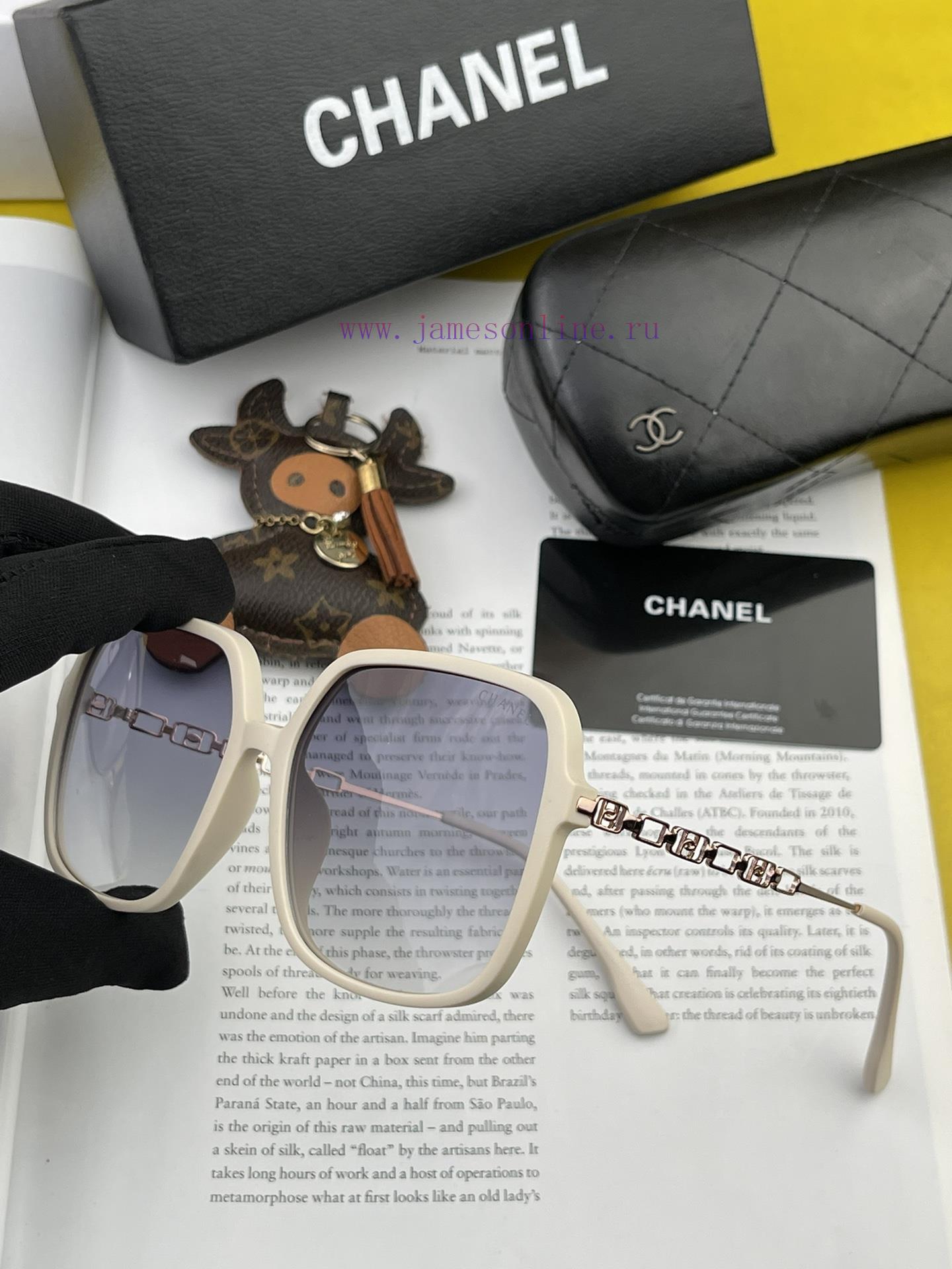 CHANEL 2024 New Trendy Popular Fashion Box Sunglasses Comfortable to Wear Internet Celebrity6yr35rqp - Image 7