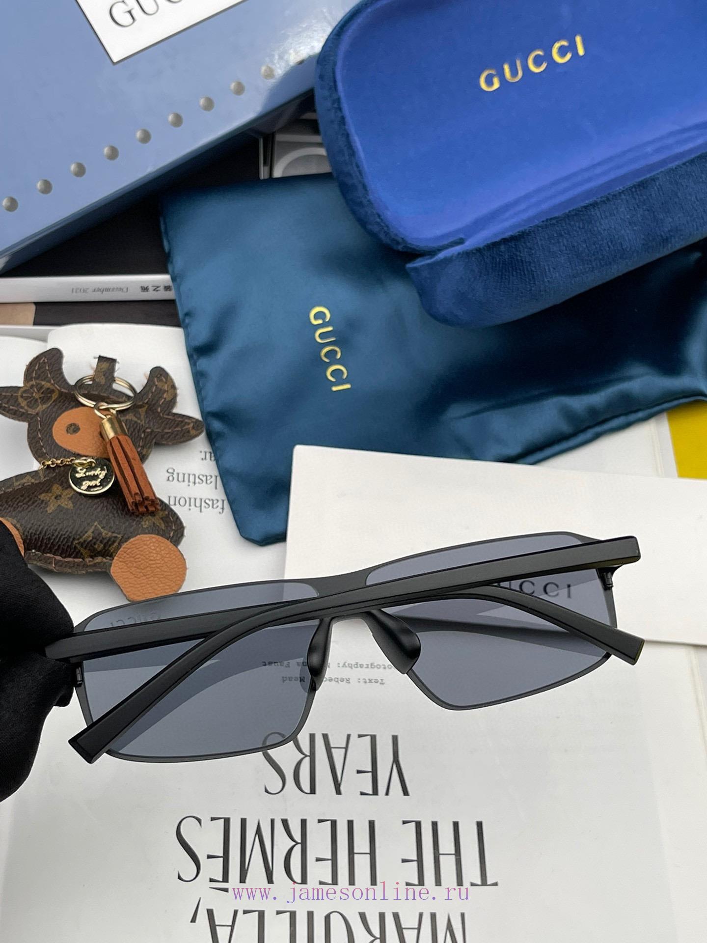 GUCCI Men's Colorful Pilot Polarized Sunglasses ️ Material HD Nylon Thickened Card Slot HD Pgt20o02i - Image 8