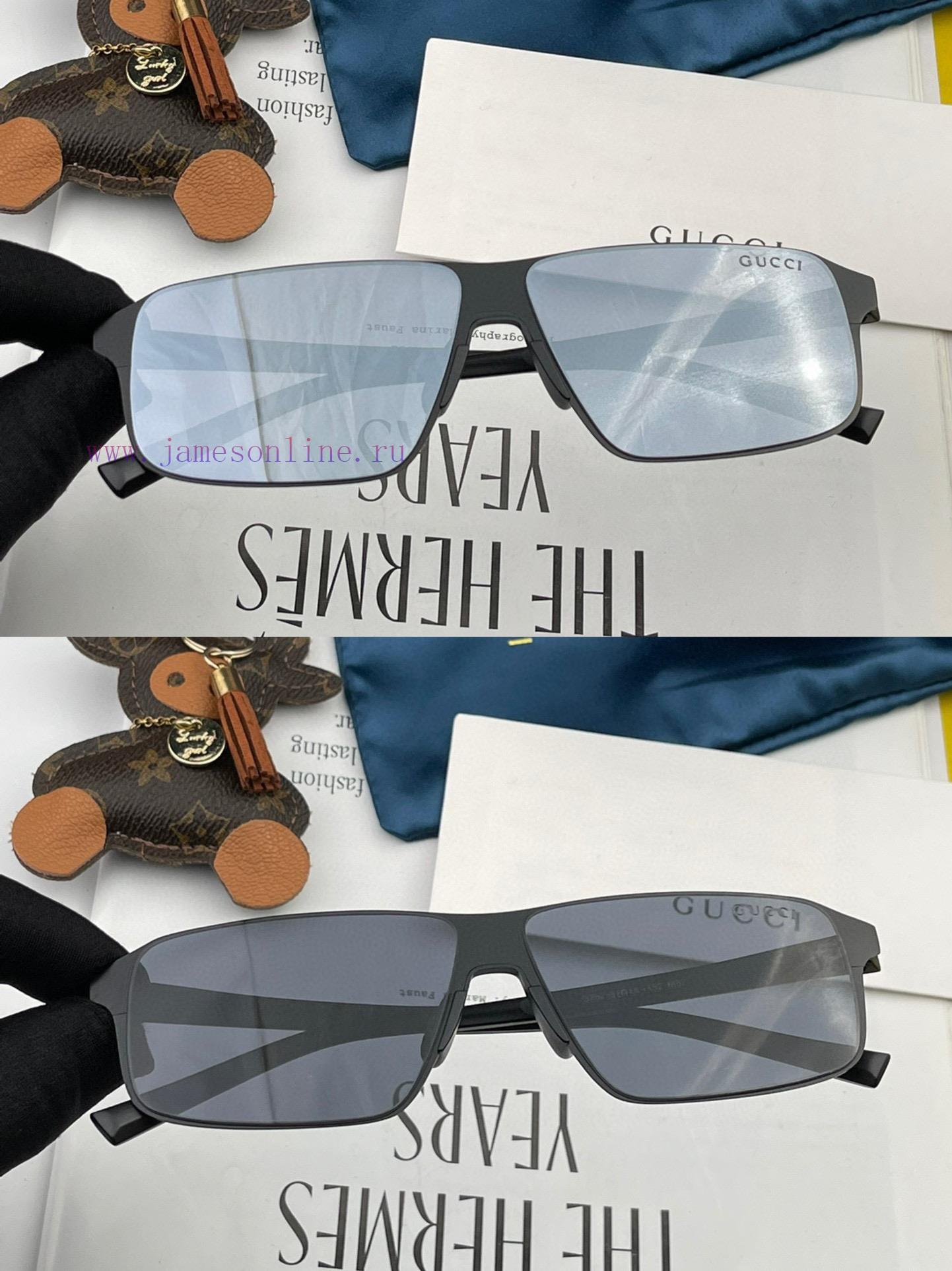 GUCCI Men's Colorful Pilot Polarized Sunglasses ️ Material HD Nylon Thickened Card Slot HD Pgt20o02i - Image 9