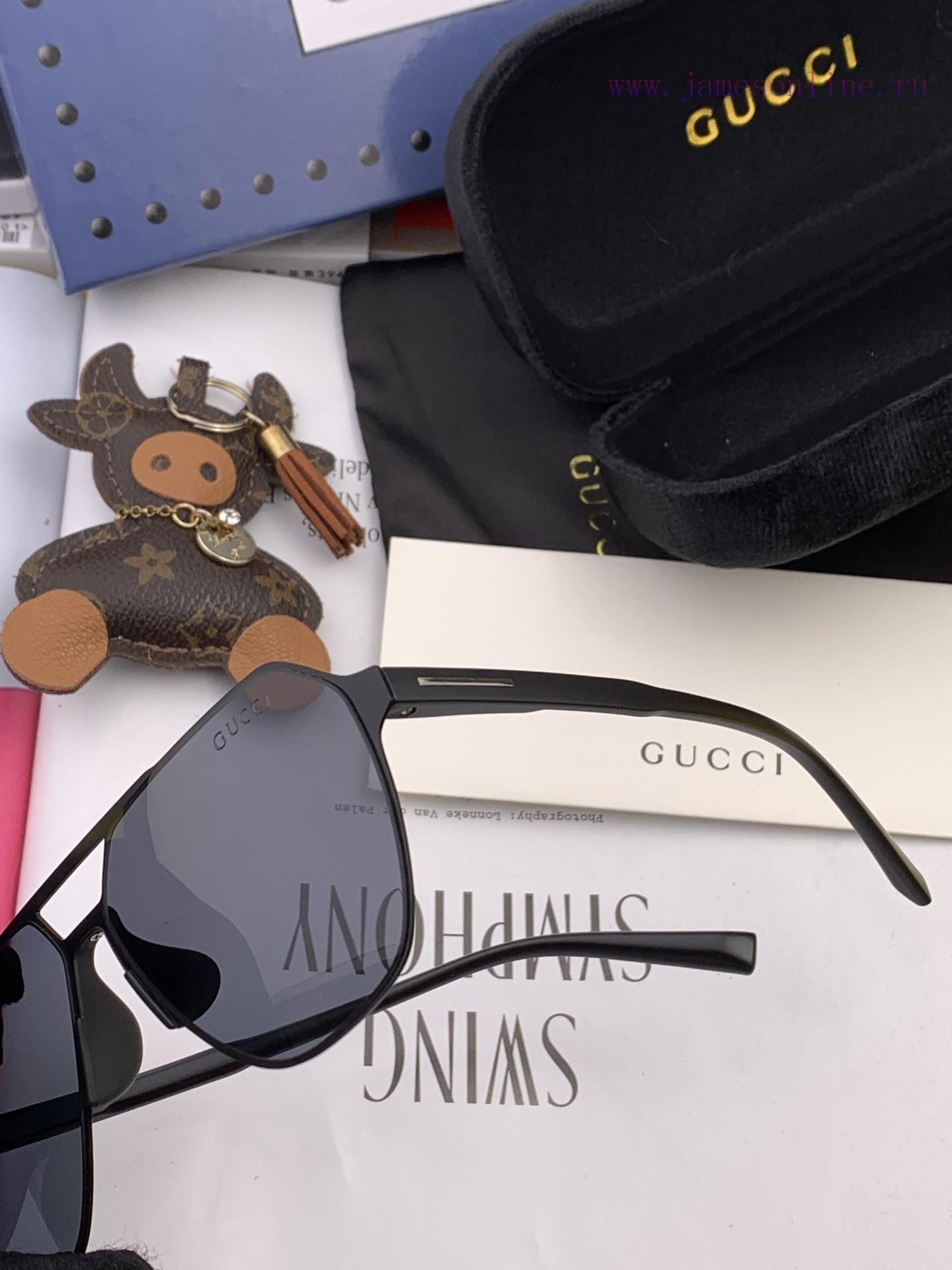 GUCCI Men's Colorful Pilot Polarized Sunglasses ️ Material HD Nylon Thickened Card Slot HD P3l9o8xsb - Image 8