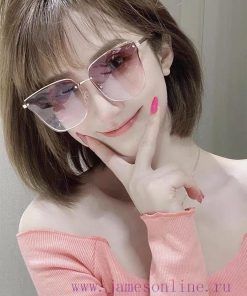 DIOR 2024 New Women's Box Sunglasses Driving Sunglasses New Metal Frameless Sunglasses Fashiwjlfc1x7