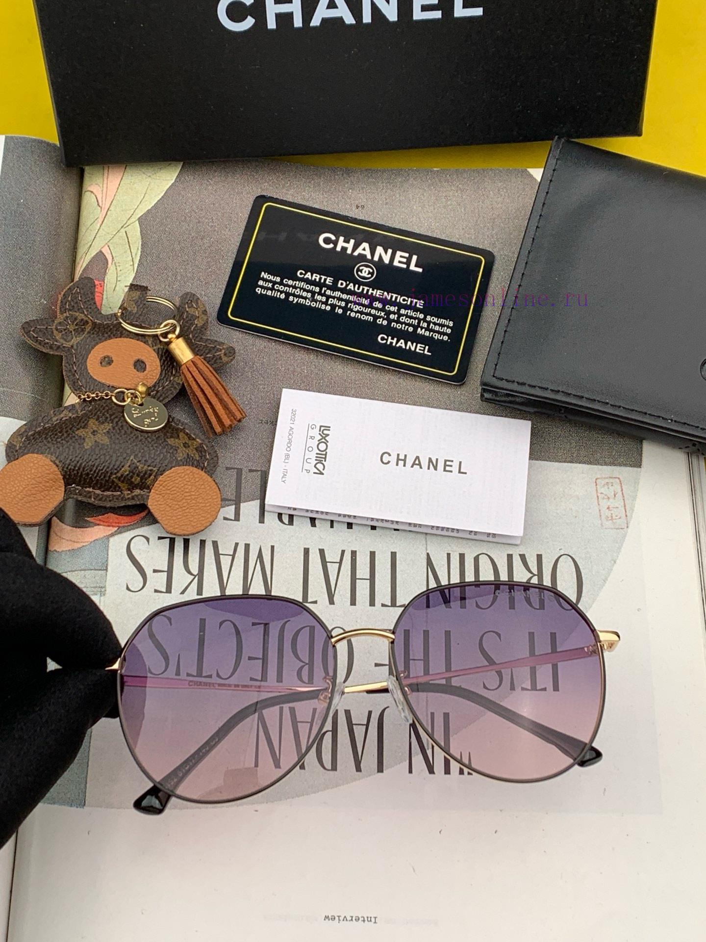 CHANEL trendy and explosive fashion sunglasses with large frames for comfortable wearing. Inu6xg4y9v - Image 4
