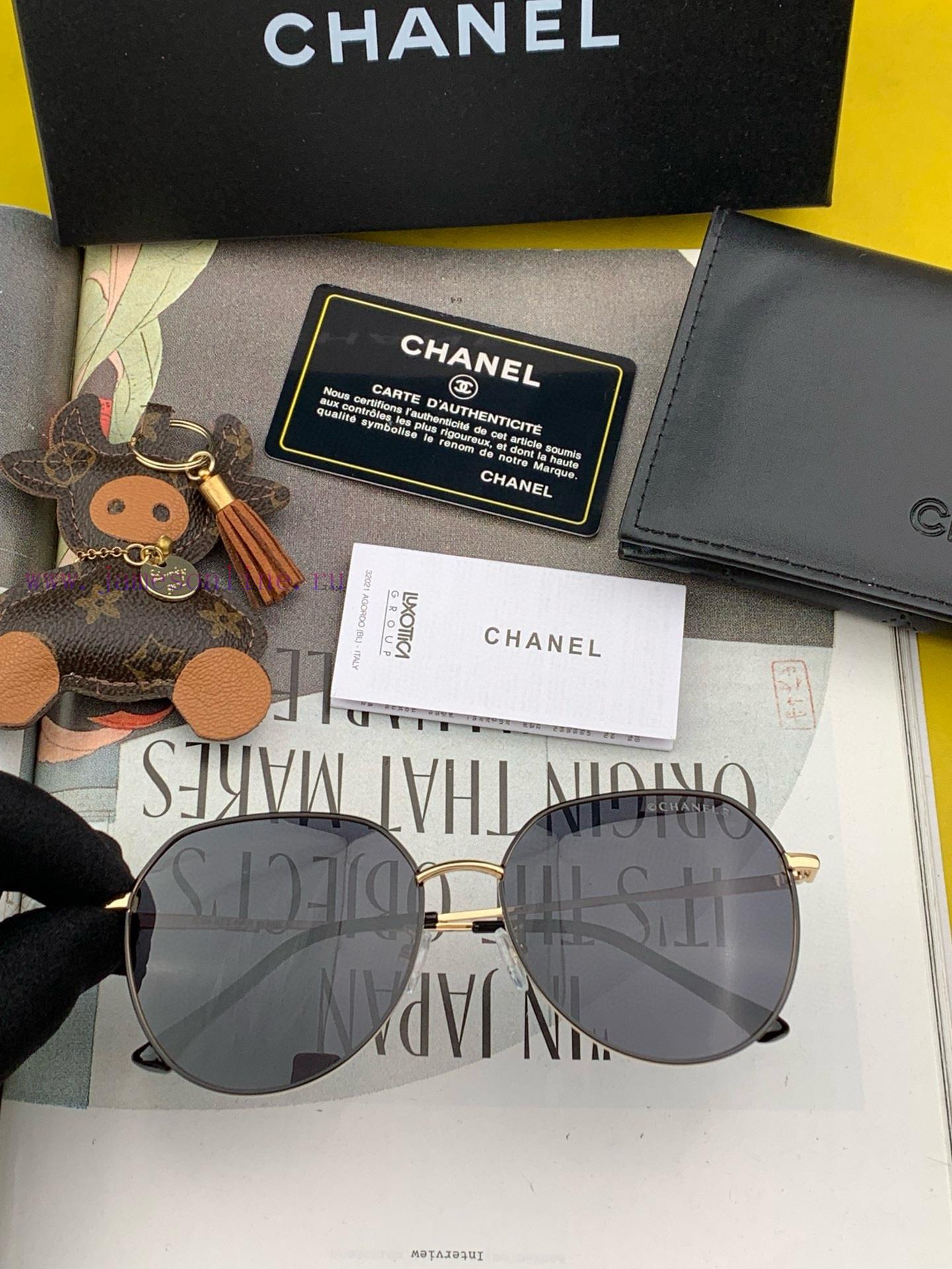 CHANEL trendy and explosive fashion sunglasses with large frames for comfortable wearing. Inu6xg4y9v - Image 5