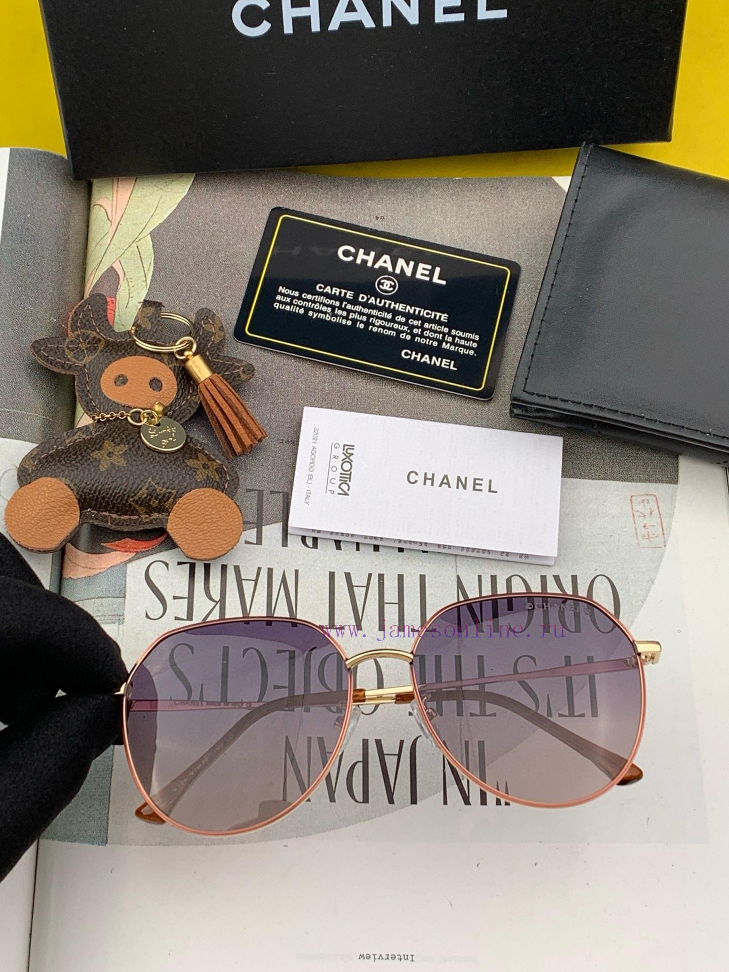 CHANEL trendy and explosive fashion sunglasses with large frames for comfortable wearing. Inu6xg4y9v - Image 6