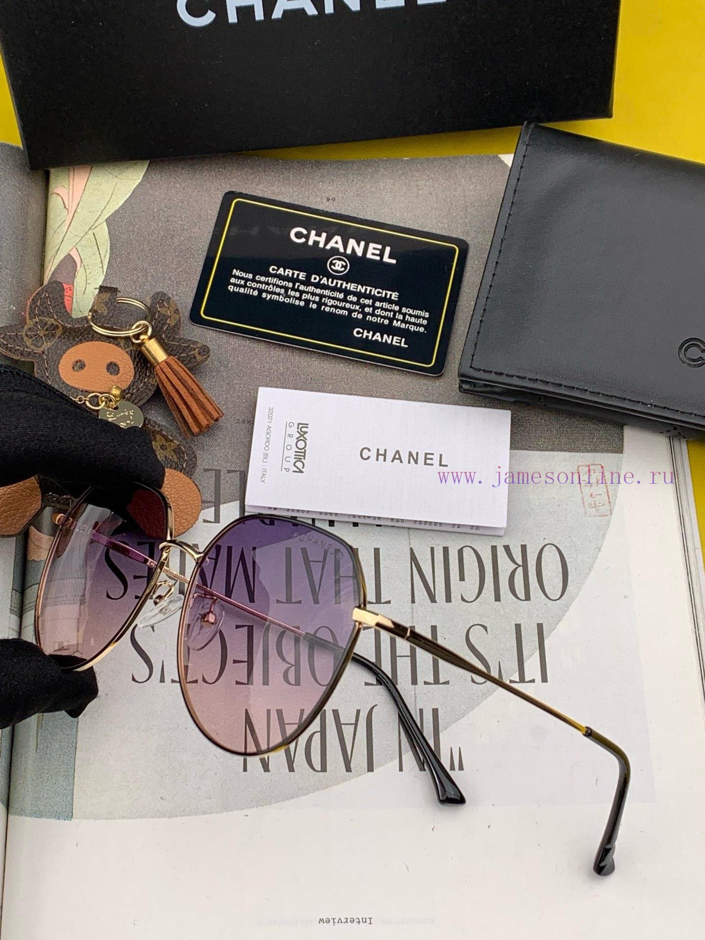 CHANEL trendy and explosive fashion sunglasses with large frames for comfortable wearing. Inu6xg4y9v - Image 7
