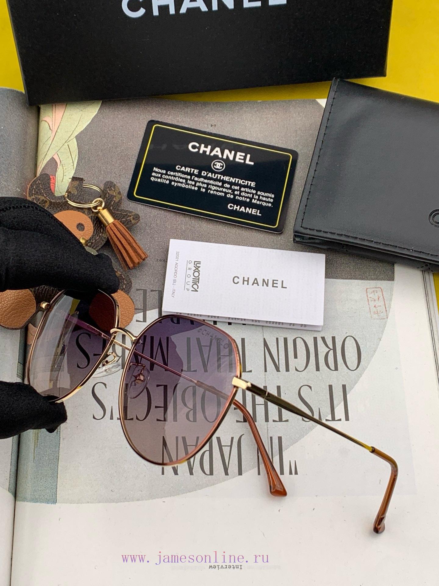 CHANEL trendy and explosive fashion sunglasses with large frames for comfortable wearing. Inu6xg4y9v - Image 9