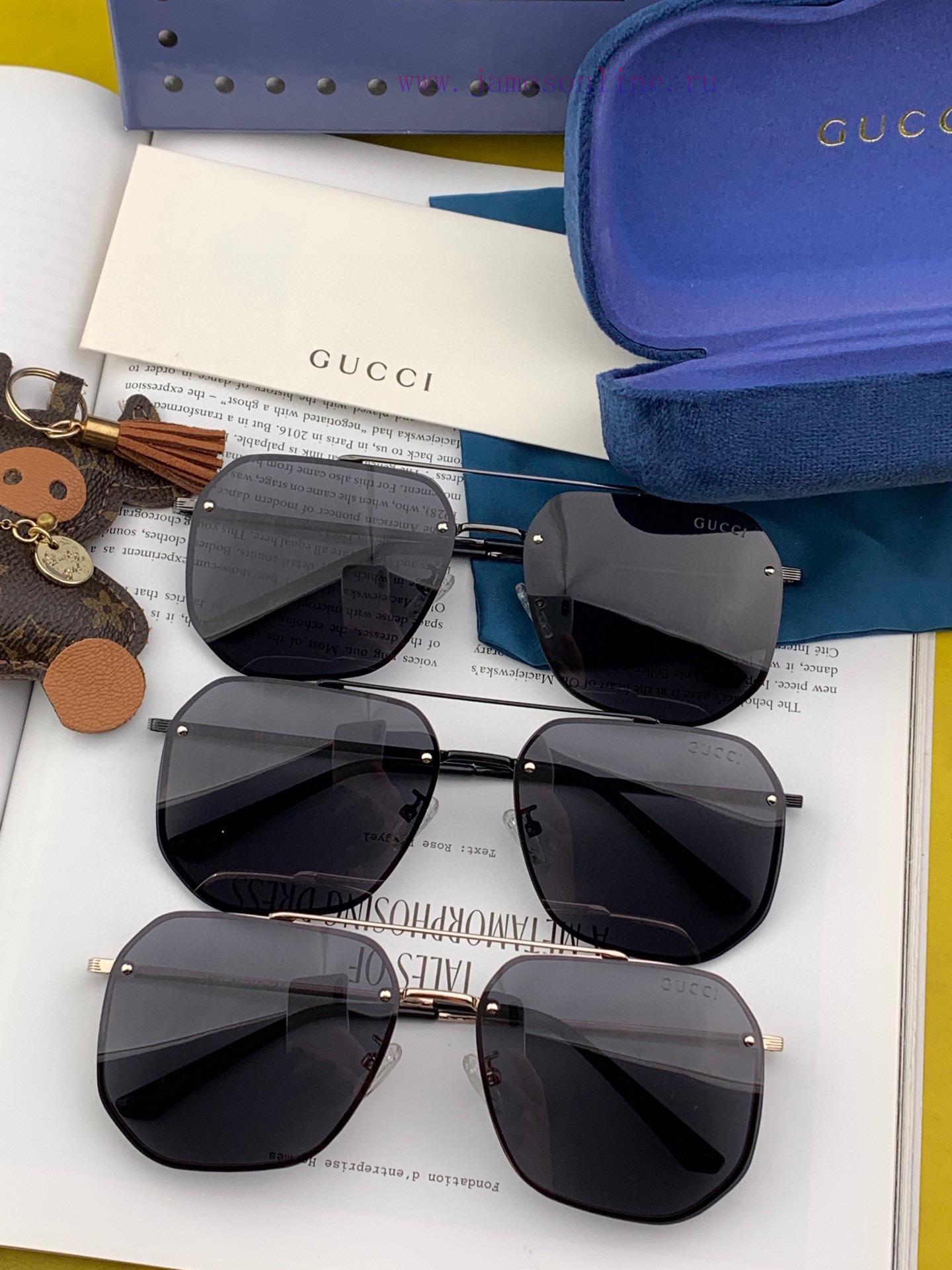 GUCCI official website synchronizes high-quality men's and women's sunglasses, imported Polawzhsoi97 - Image 10
