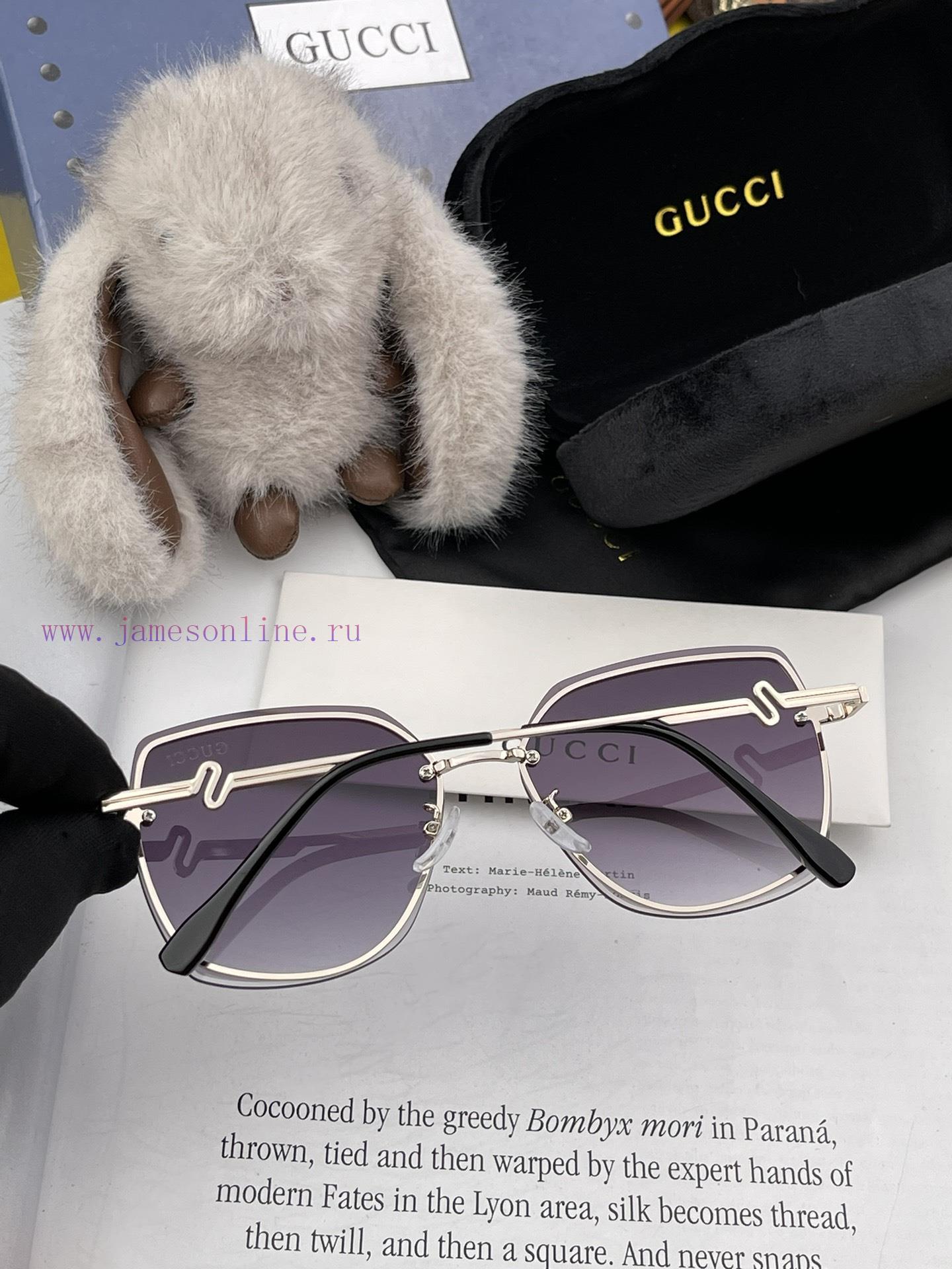GUCCI's new frameless sunglasses for spring 2024 have gained popularity among various intern72q2psfh - Image 9