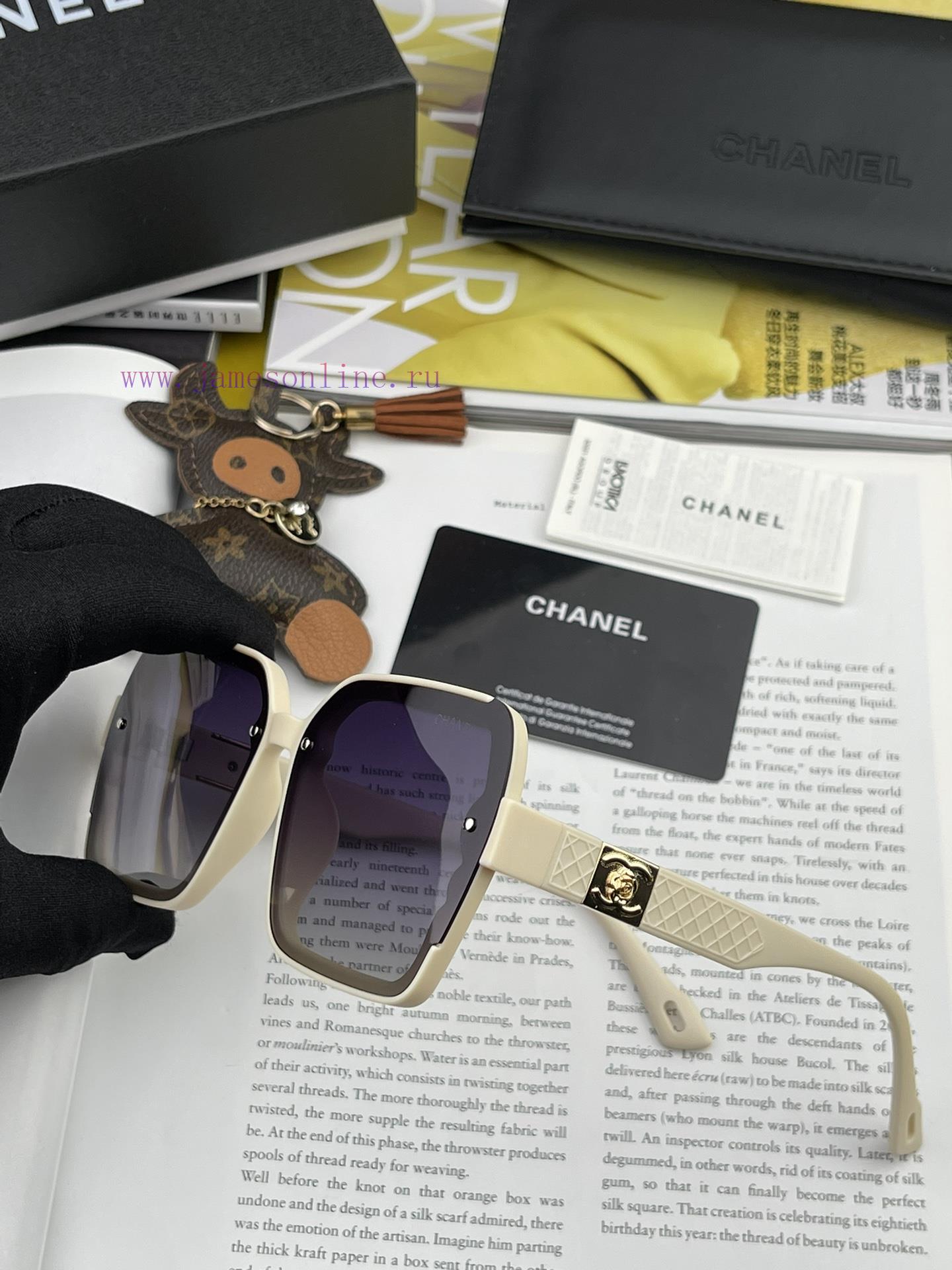 CHANEL 2024 New Trendy Popular Fashion Box Sunglasses Comfortable to Wear Internet Celebrityodmskd4m - Image 7