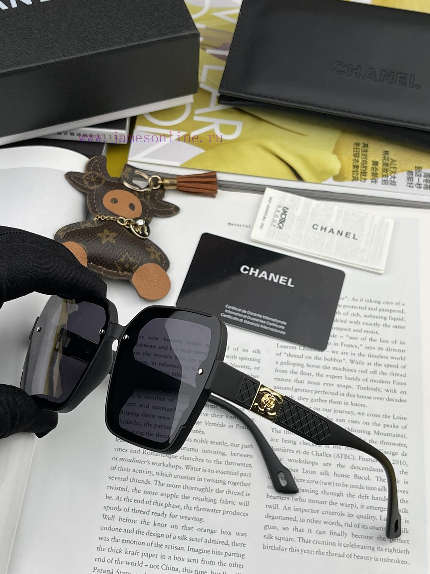CHANEL 2024 New Trendy Popular Fashion Box Sunglasses Comfortable to Wear Internet Celebrityodmskd4m - Image 8