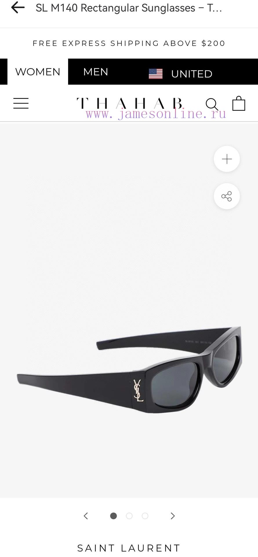 SAINT LAUREN * Saint Laurent brand new sunglasses, MODELSL8191, SIZE58 mouth 19-13597kmn7rn - Image 3