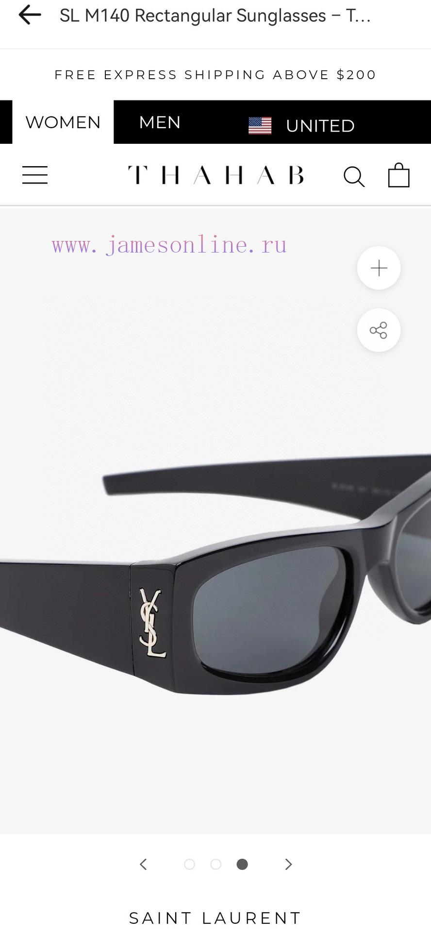 SAINT LAUREN * Saint Laurent brand new sunglasses, MODELSL8191, SIZE58 mouth 19-13597kmn7rn - Image 4