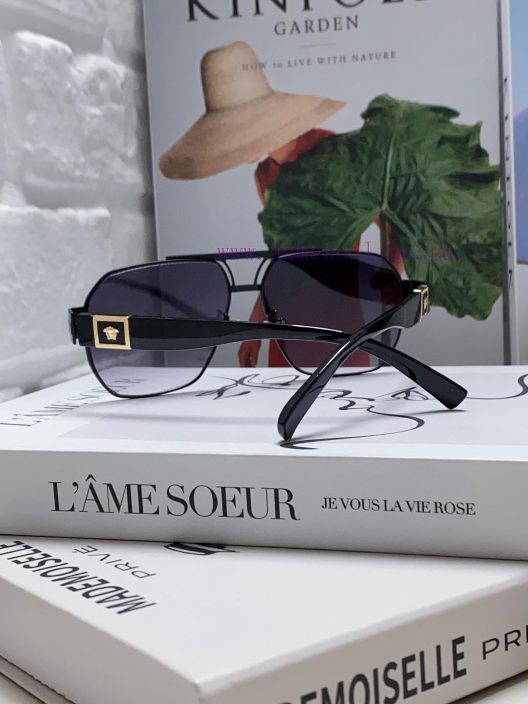 Versace Square Sunglasses Concise Metal Style Gold Medusa Avatar Three Dimensional Texture</kk4s2lc4 - Image 4