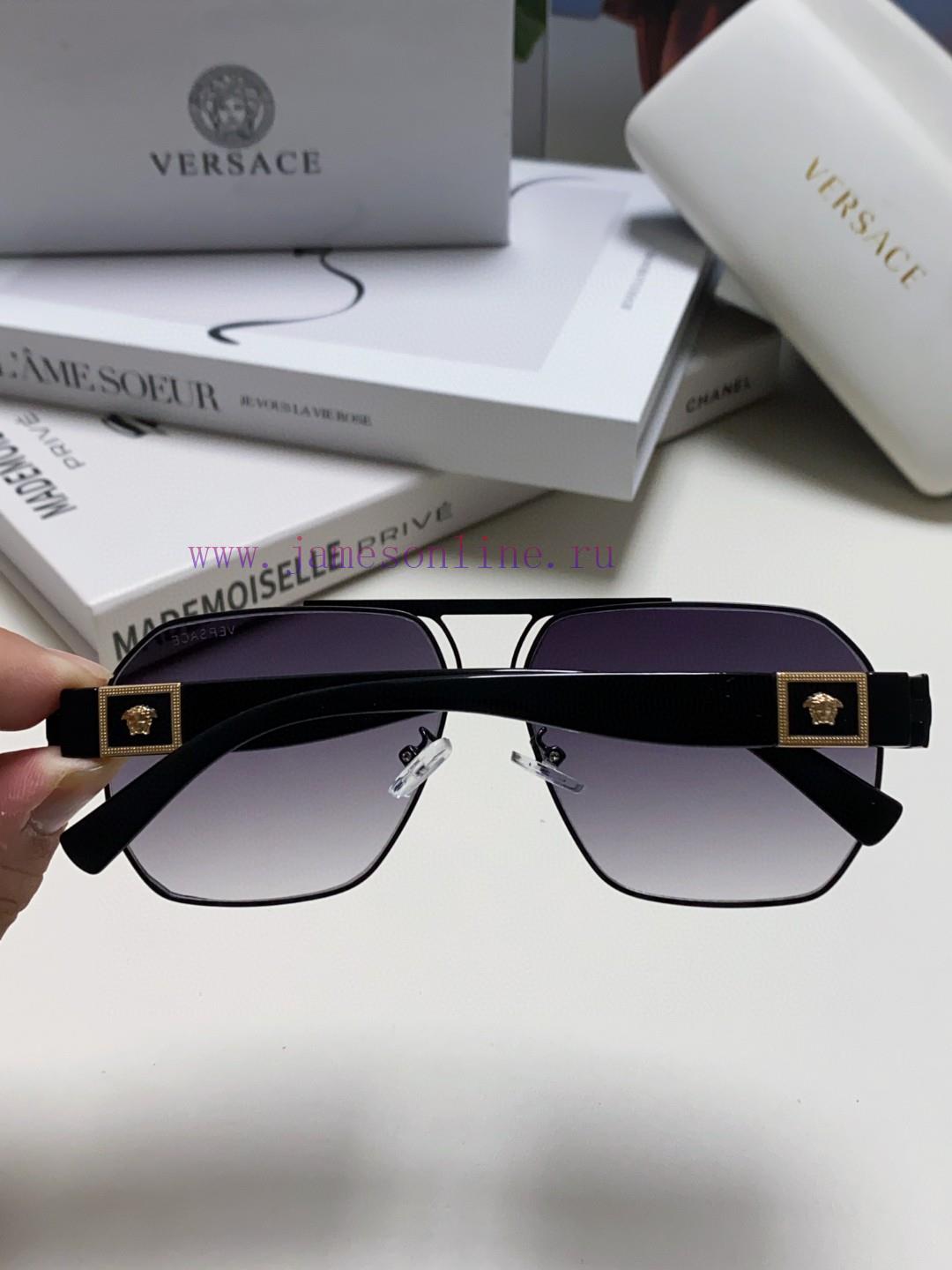 Versace Square Sunglasses Concise Metal Style Gold Medusa Avatar Three Dimensional Texture</kk4s2lc4 - Image 6
