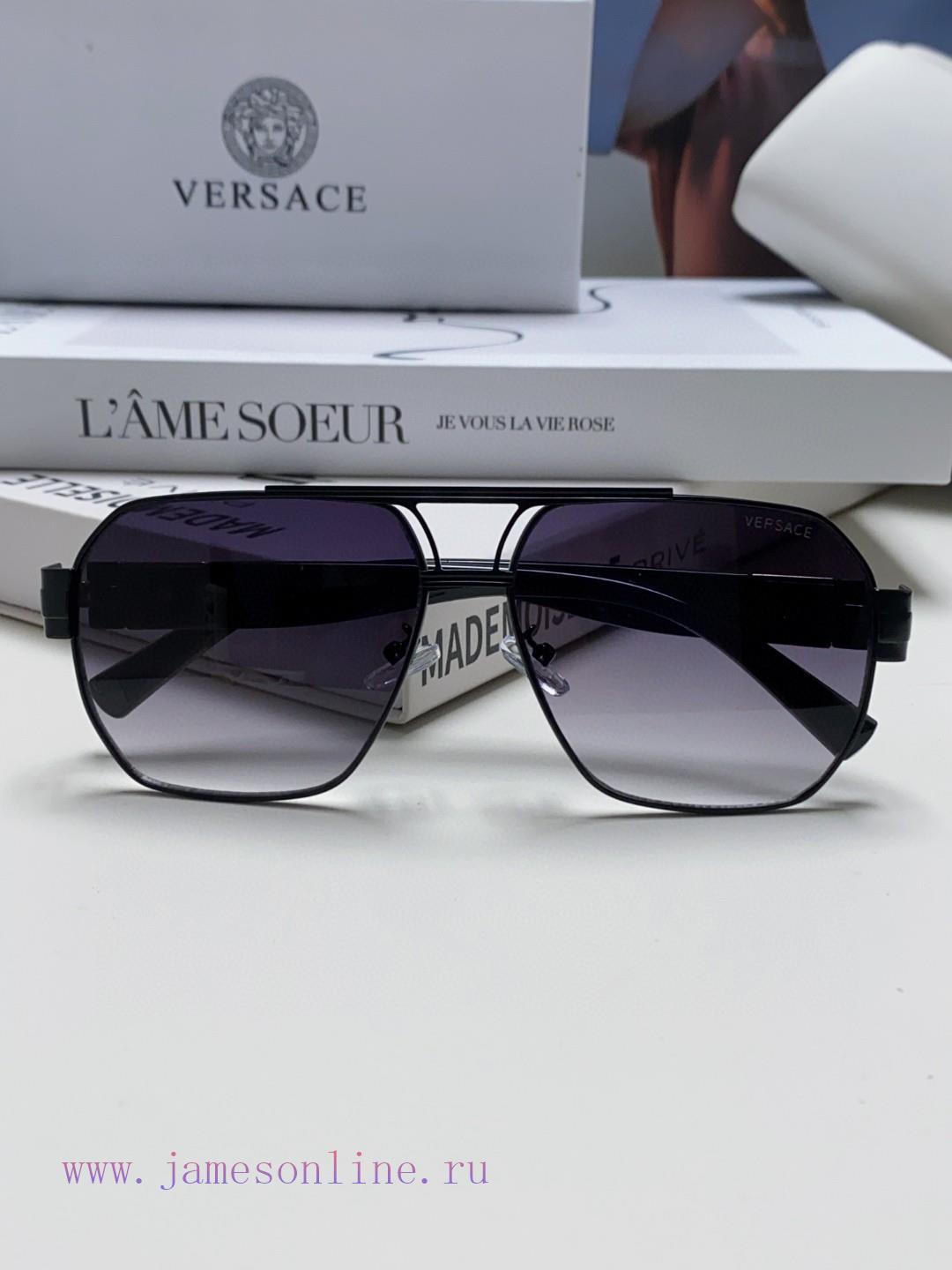 Versace Square Sunglasses Concise Metal Style Gold Medusa Avatar Three Dimensional Texture</kk4s2lc4 - Image 8