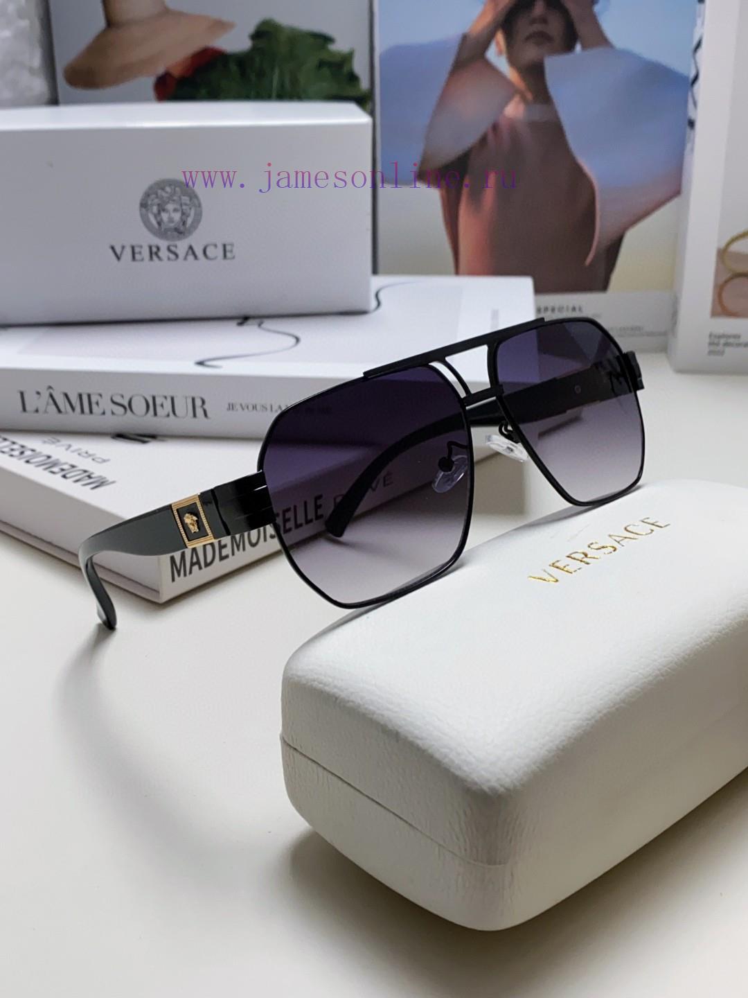 Versace Square Sunglasses Concise Metal Style Gold Medusa Avatar Three Dimensional Texture</kk4s2lc4 - Image 9