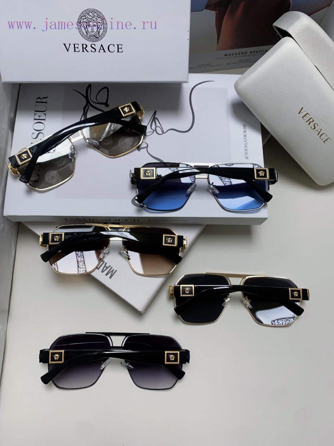 Versace Square Sunglasses Concise Metal Style Gold Medusa Avatar Three Dimensional Texture</kk4s2lc4 - Image 10