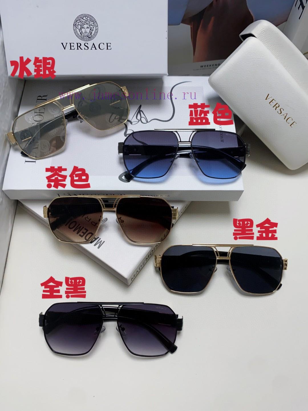 Versace Square Sunglasses Concise Metal Style Gold Medusa Avatar Three Dimensional Texture</kk4s2lc4 - Image 11
