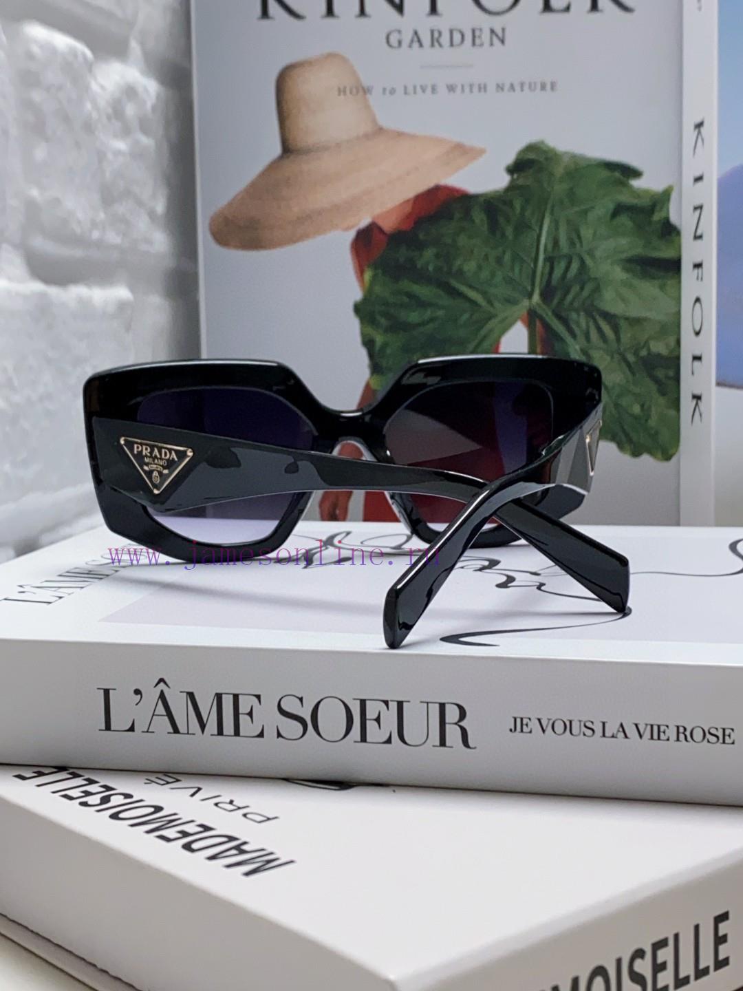 PRADA 2024 New Sunglasses Classic Triangle Logo Women's Fashion Butterfly Cat Eye Sunglassesyf4zl8w7 - Image 7