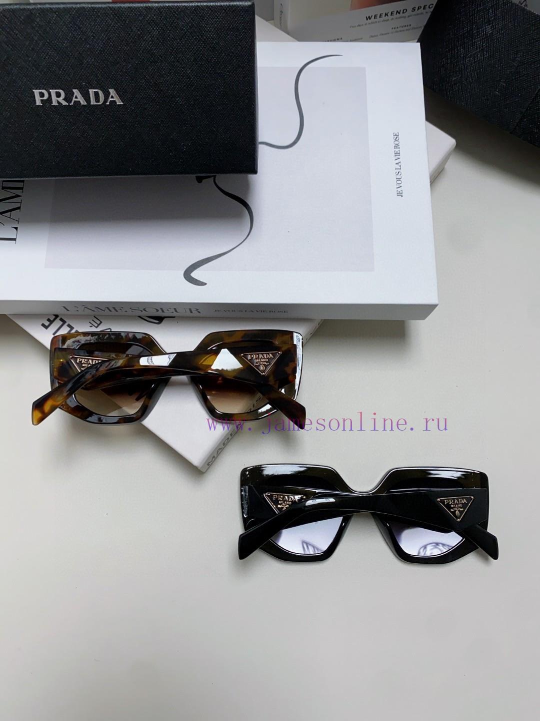 PRADA 2024 New Sunglasses Classic Triangle Logo Women's Fashion Butterfly Cat Eye Sunglassesyf4zl8w7 - Image 13