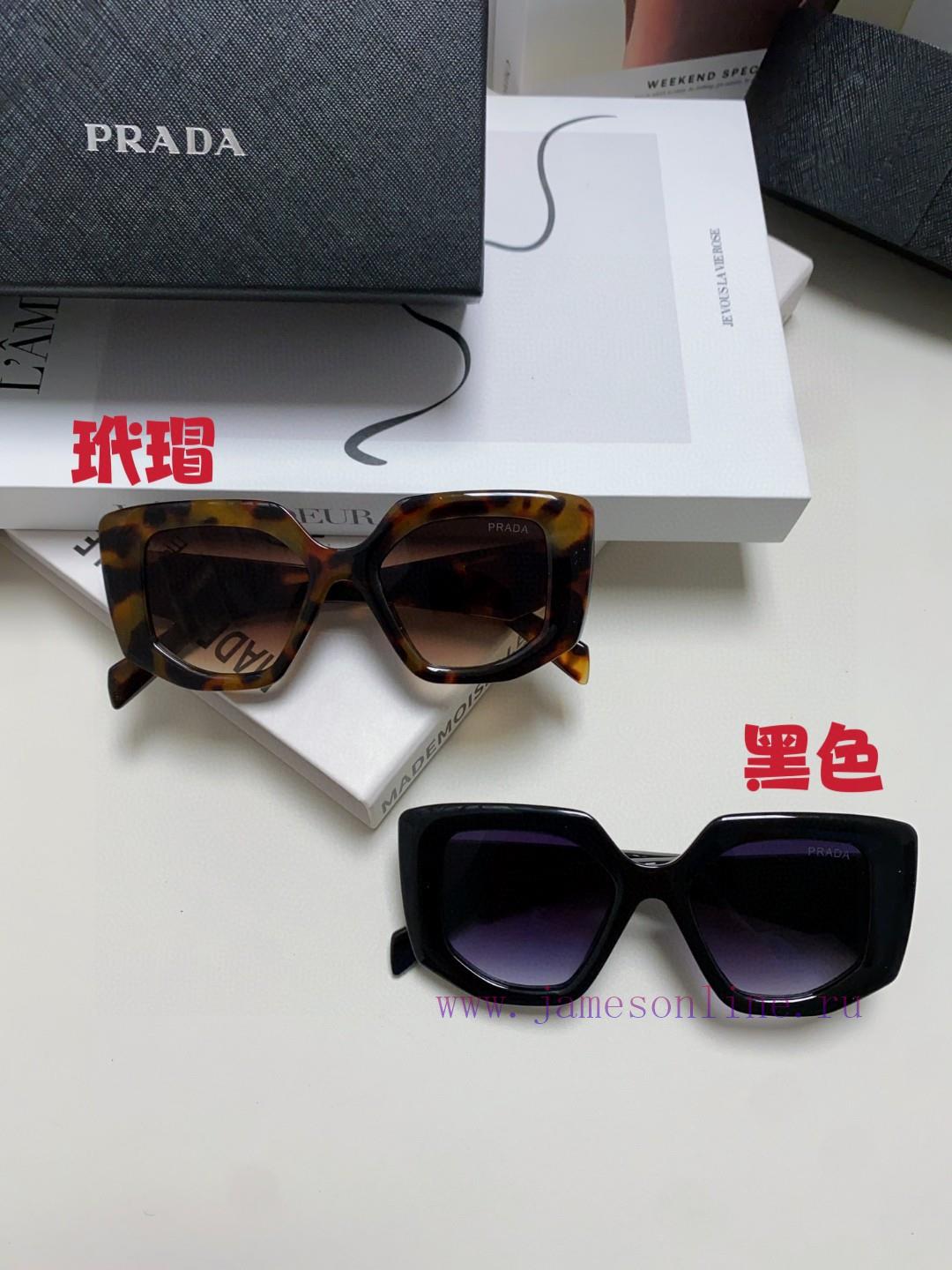 PRADA 2024 New Sunglasses Classic Triangle Logo Women's Fashion Butterfly Cat Eye Sunglassesyf4zl8w7 - Image 14
