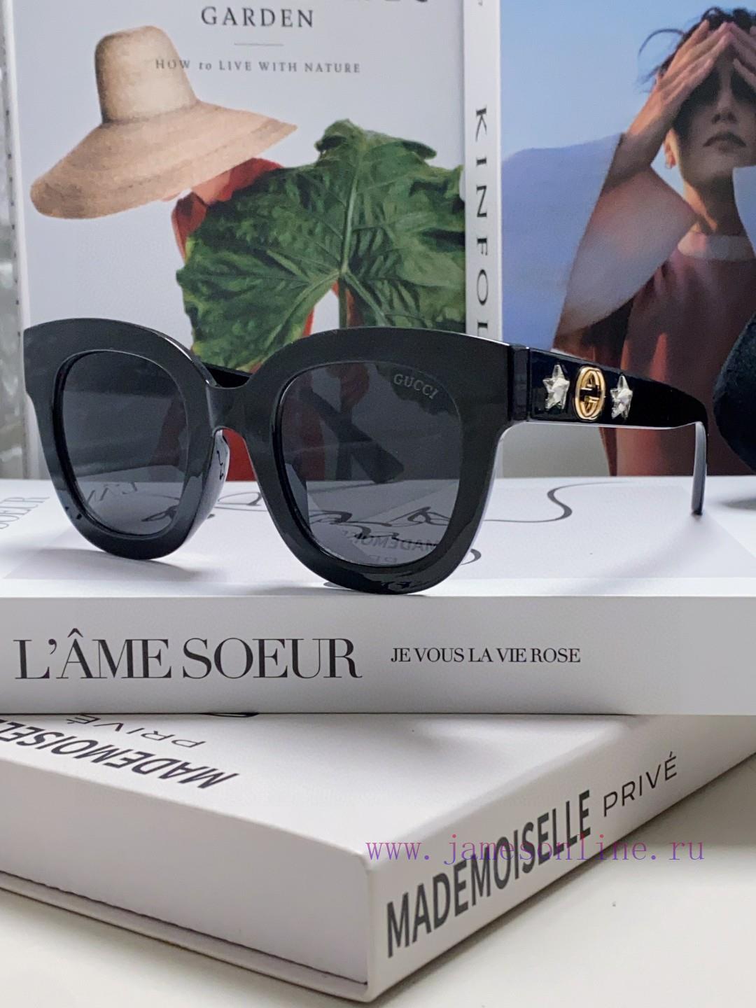 GUCCIGucci synchronized women's sunglasses with large frame, simple and fashionable style, seqfnk6je - Image 5
