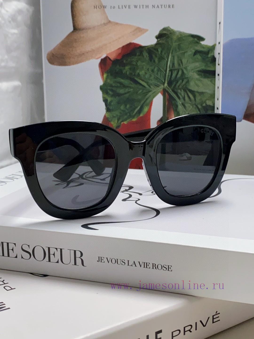GUCCIGucci synchronized women's sunglasses with large frame, simple and fashionable style, seqfnk6je - Image 6