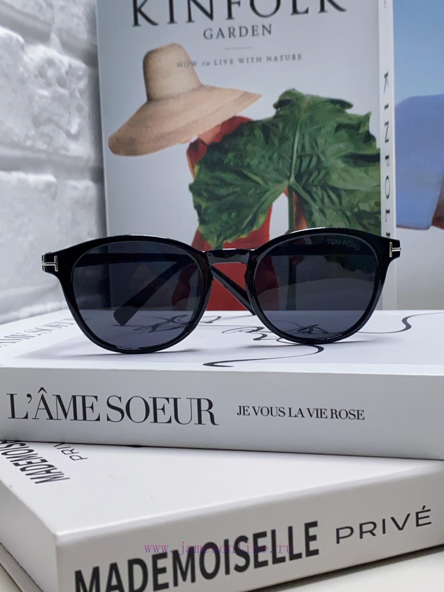 TOMTORD 2024 New Sunglasses Female Trendy Internet Celebrity Same Polarized Retro Round Whitdli3t8ly - Image 5