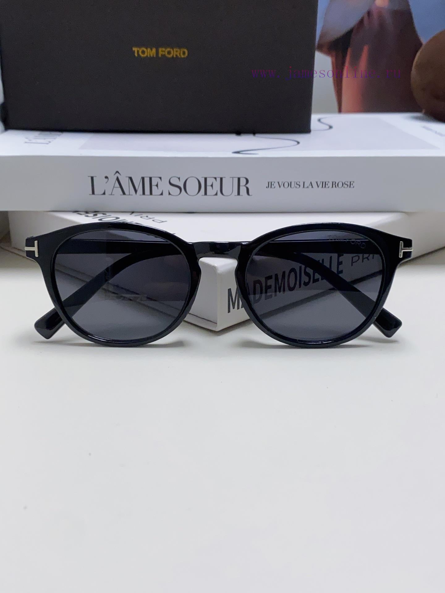 TOMTORD 2024 New Sunglasses Female Trendy Internet Celebrity Same Polarized Retro Round Whitdli3t8ly - Image 10