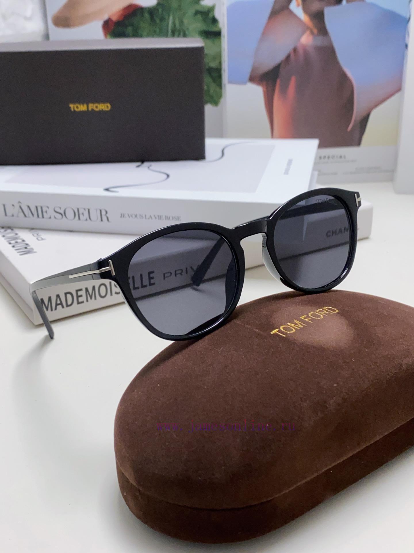 TOMTORD 2024 New Sunglasses Female Trendy Internet Celebrity Same Polarized Retro Round Whitdli3t8ly - Image 11