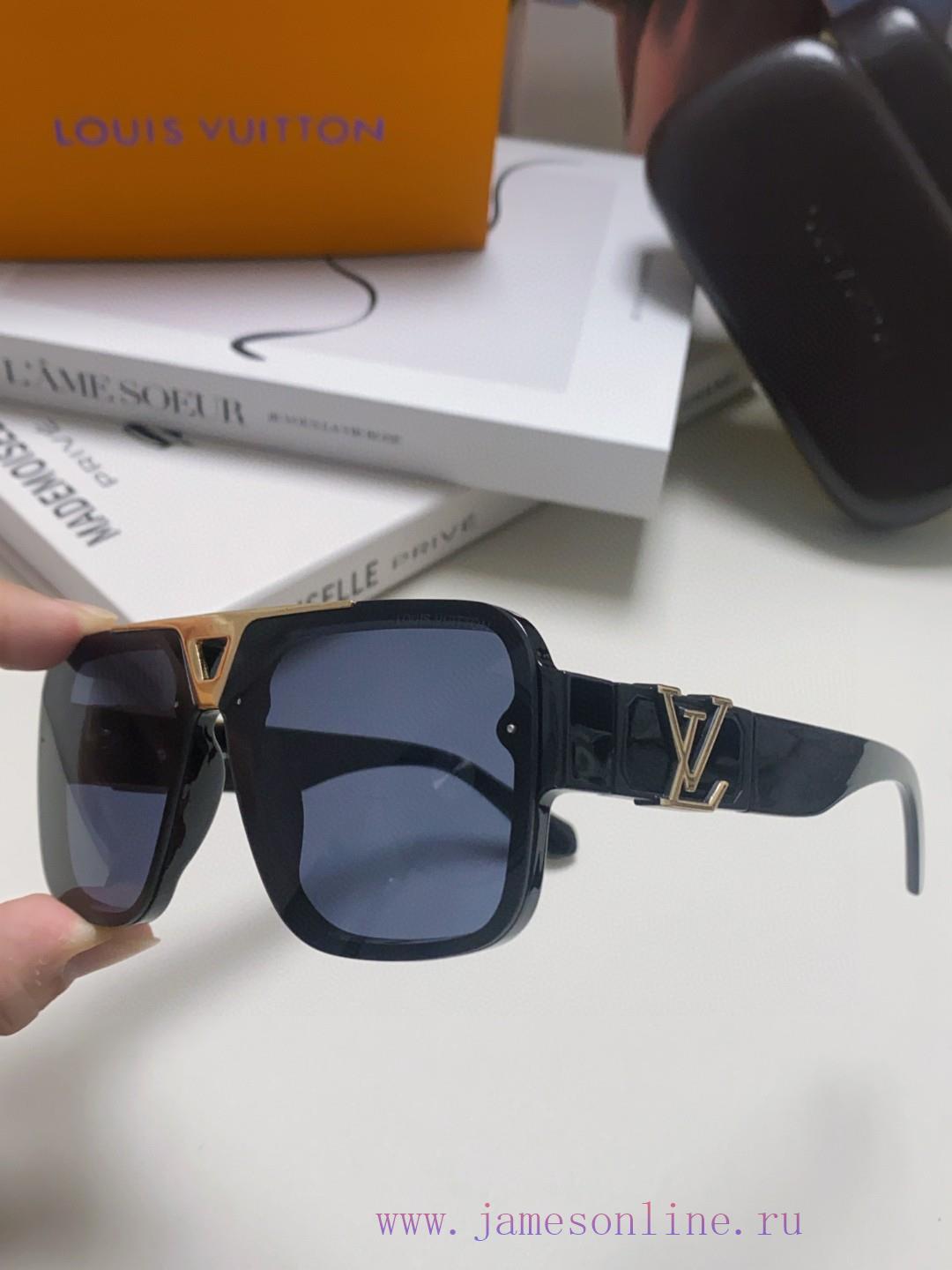 LV Louis Vuitton 2024 New Fashionable Large Frame Sunglasses for Men and Women, Internet Cel95xpl37b - Image 7