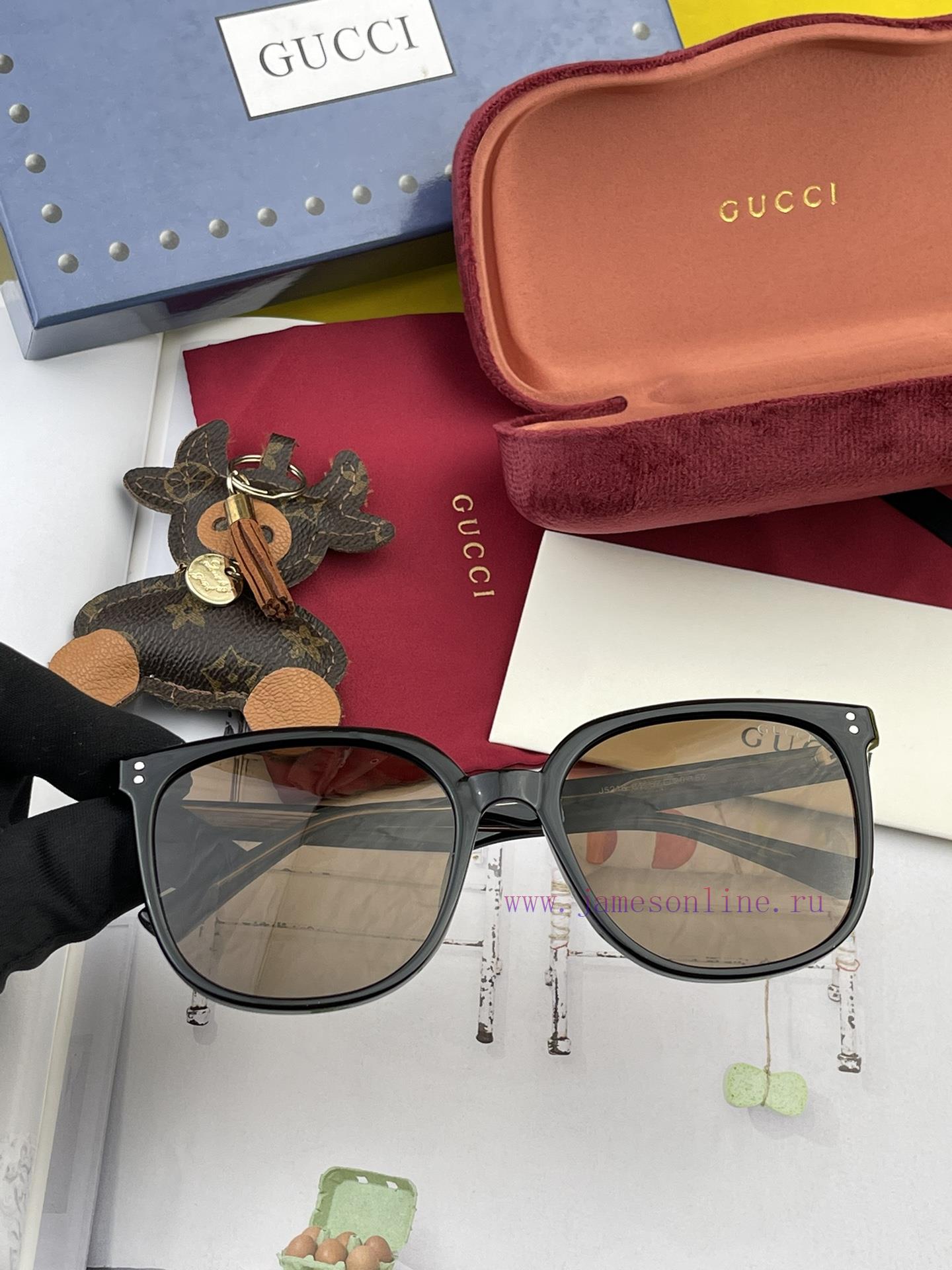 GUCCI GG Round Frame Sunglasses Perfect Quality Unique Design Suitable for Various Face Shapqzpkicci - Image 5