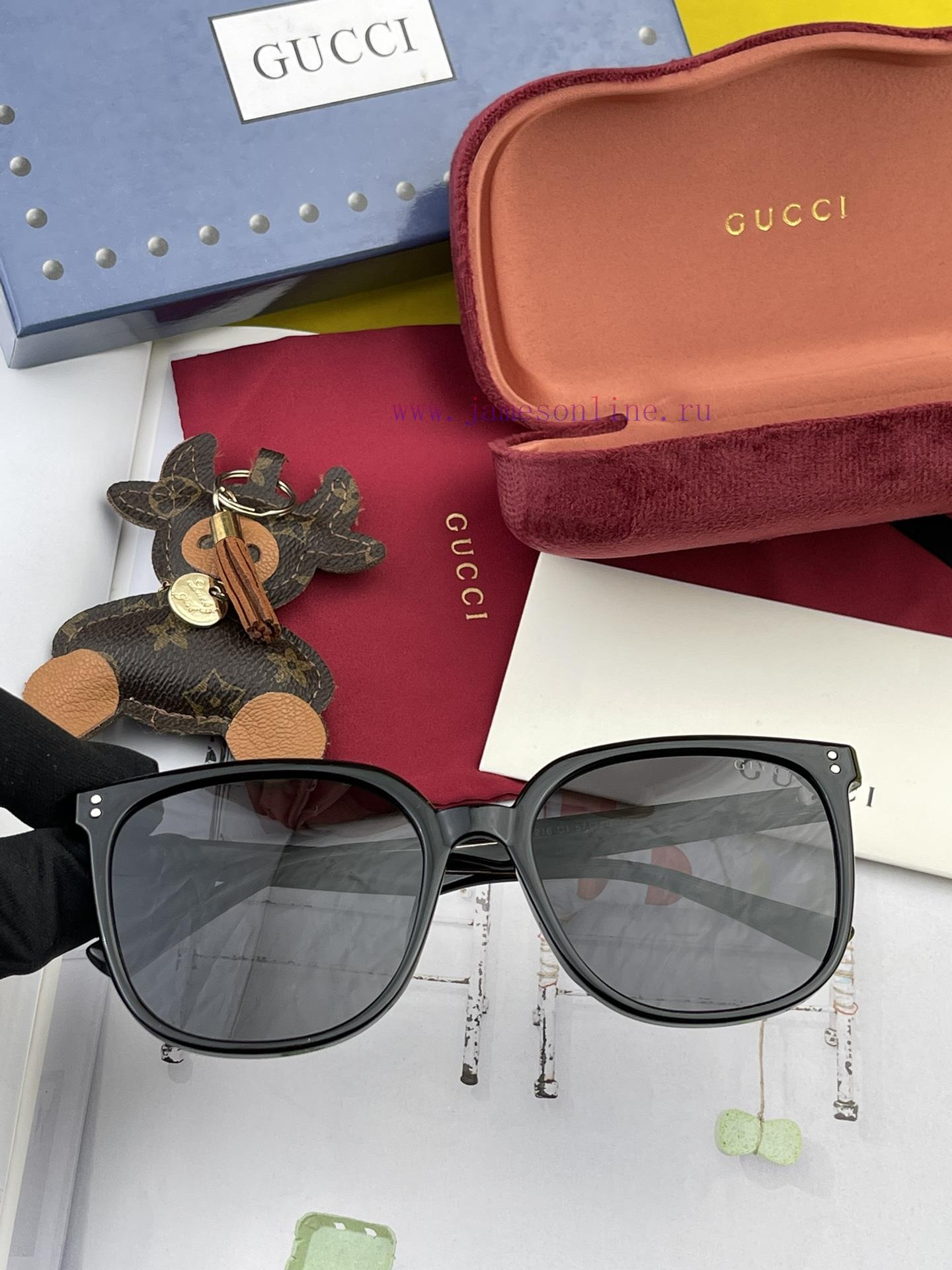 GUCCI GG Round Frame Sunglasses Perfect Quality Unique Design Suitable for Various Face Shapqzpkicci - Image 6