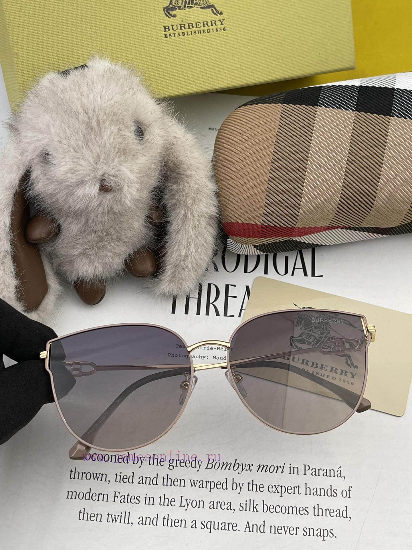 Burberry 2024 Spring New Trendy Popular Fashion Round Frame Polarized Sunglasses High Qualit5lusii6r - Image 4