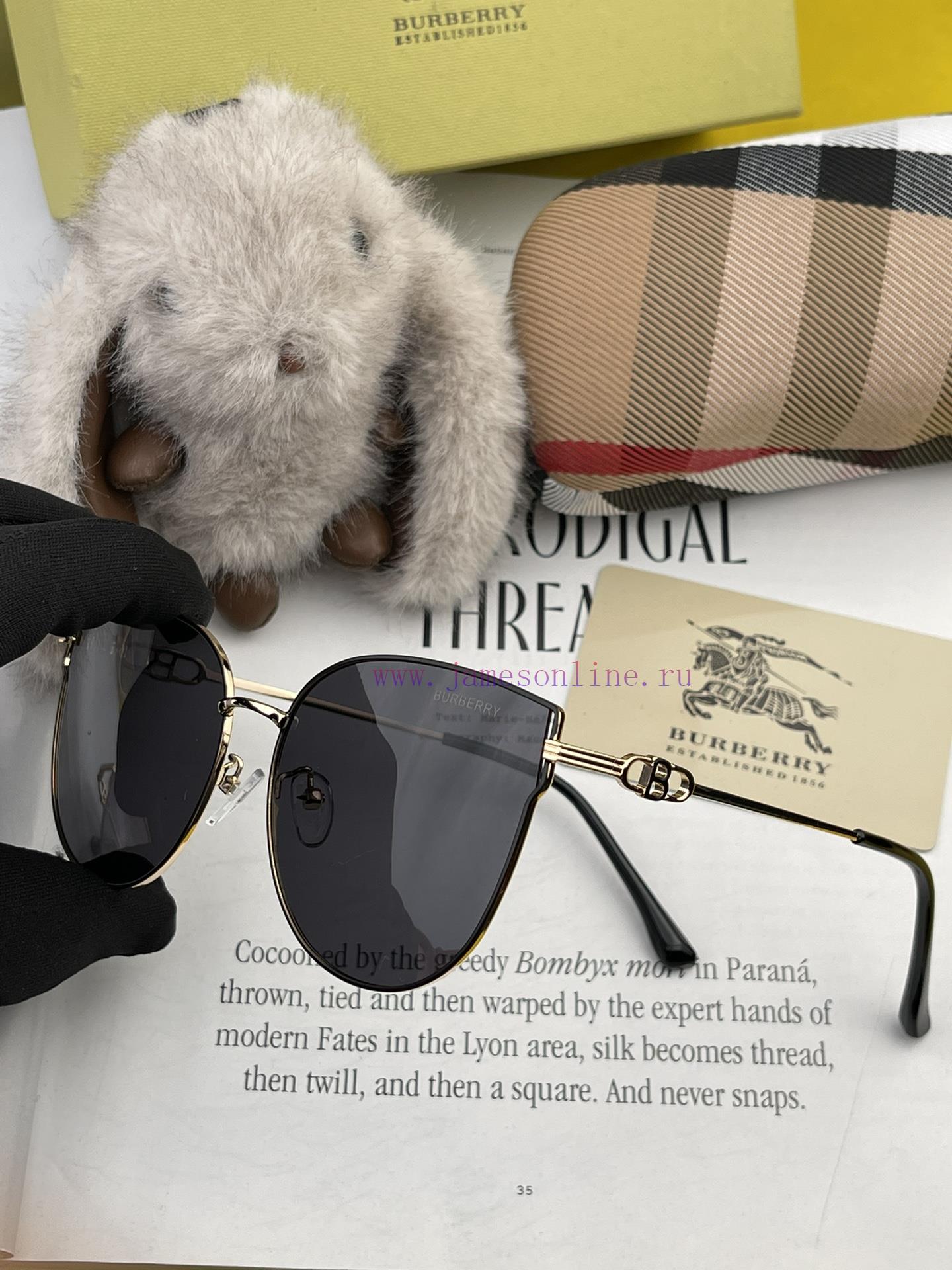 Burberry 2024 Spring New Trendy Popular Fashion Round Frame Polarized Sunglasses High Qualit5lusii6r - Image 8