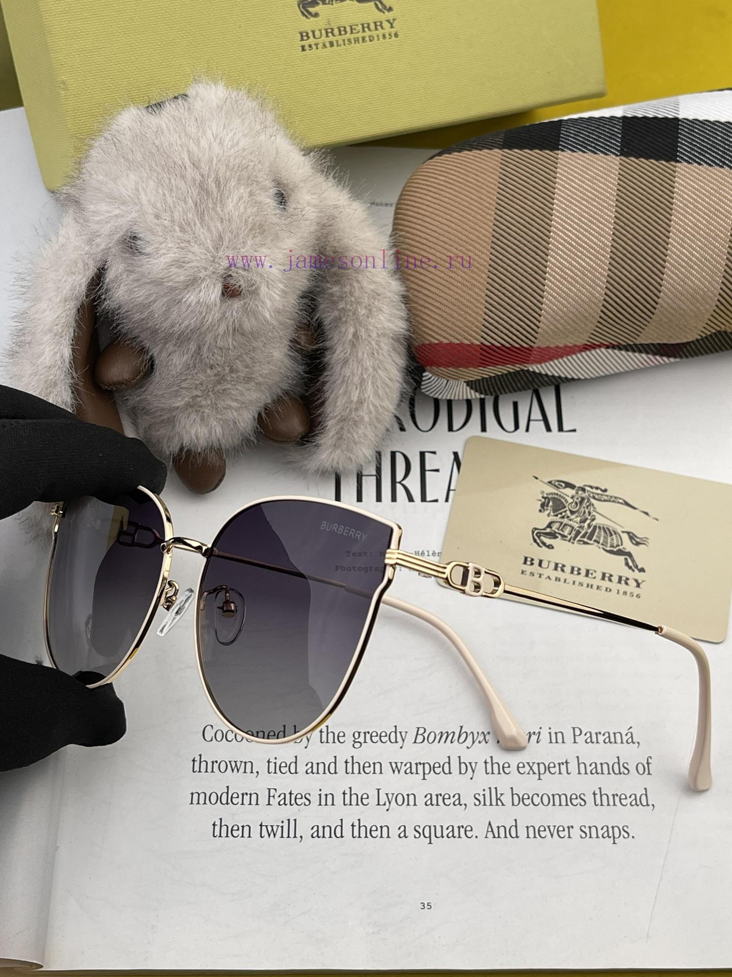 Burberry 2024 Spring New Trendy Popular Fashion Round Frame Polarized Sunglasses High Qualit5lusii6r - Image 9