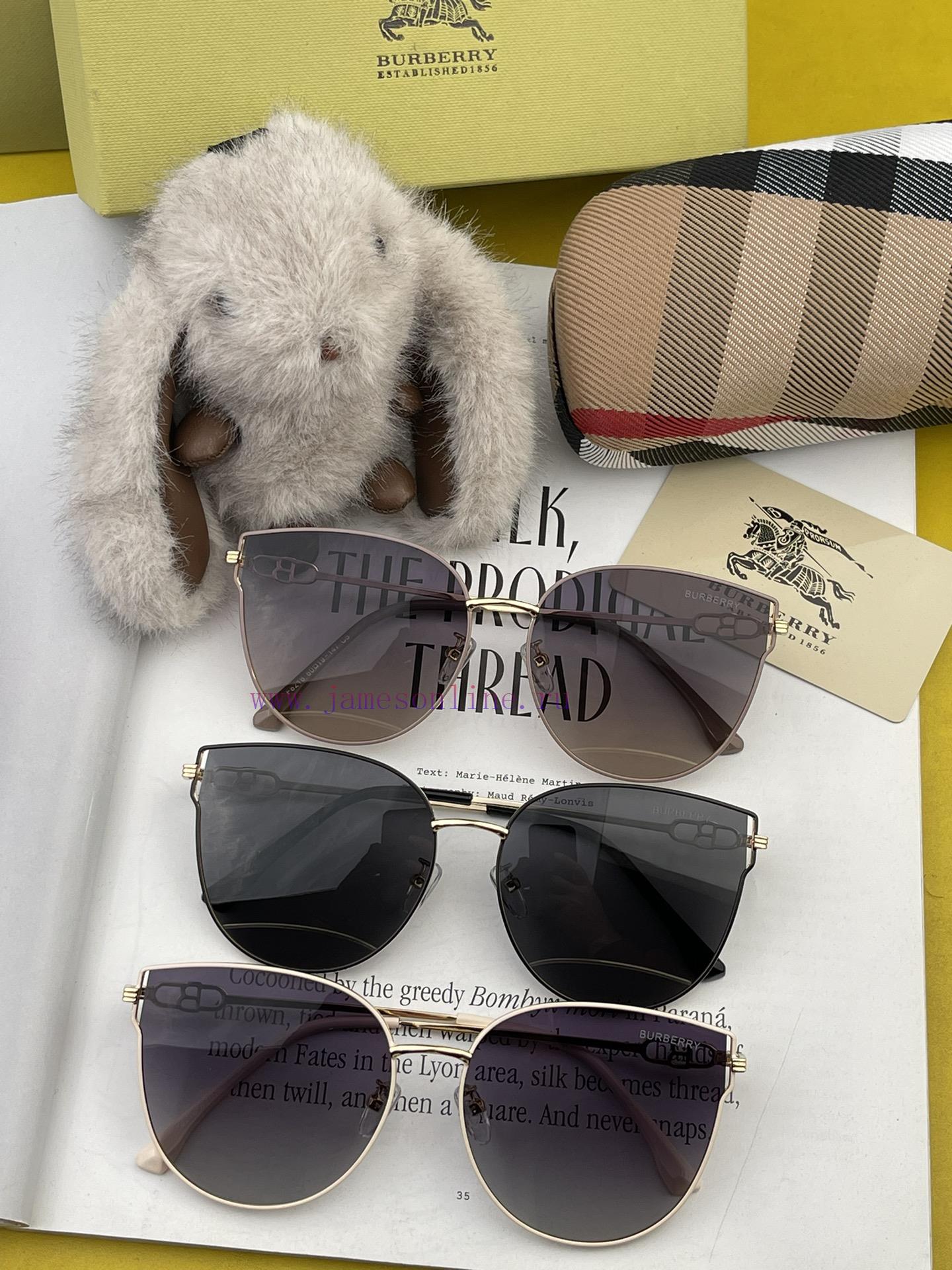 Burberry 2024 Spring New Trendy Popular Fashion Round Frame Polarized Sunglasses High Qualit5lusii6r - Image 10